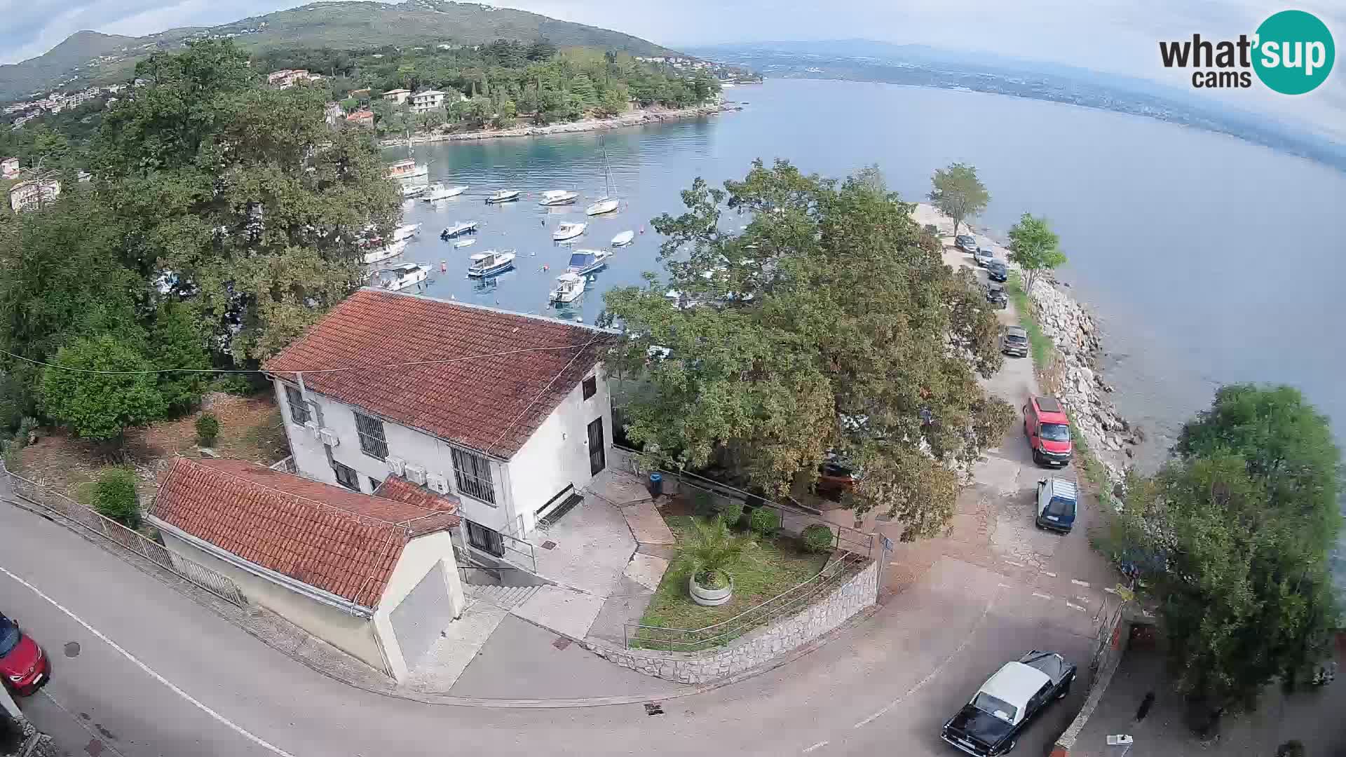 Webcam puerto de Ika – Vista en directo y luces de Opatija