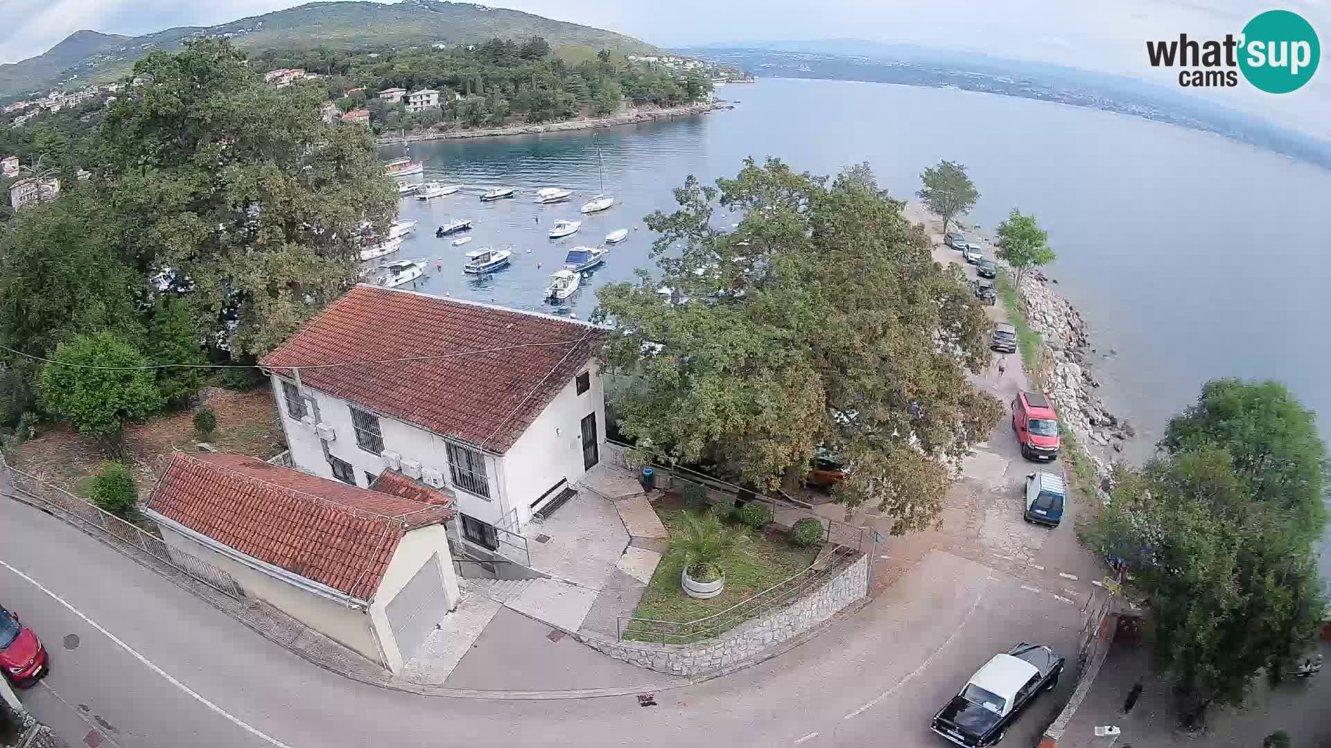 Webcam puerto de Ika – Vista en directo y luces de Opatija