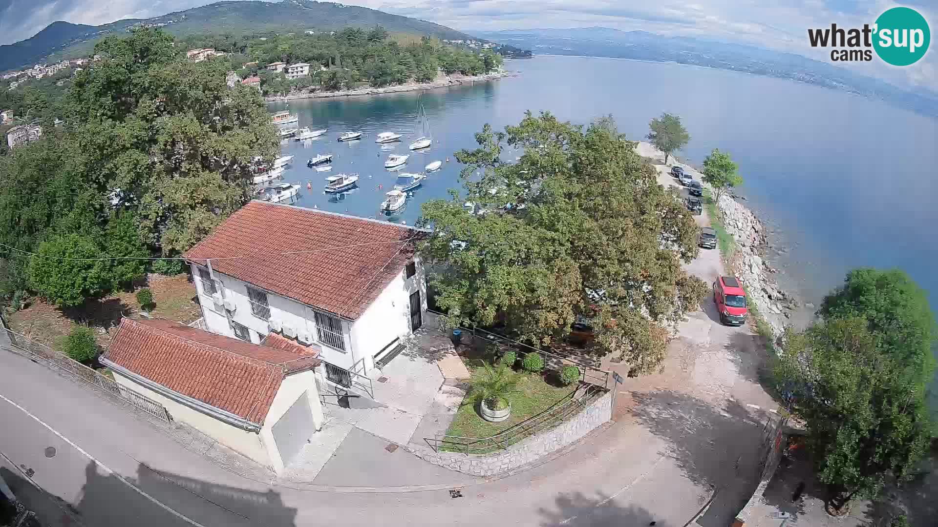 Webcam puerto de Ika – Vista en directo y luces de Opatija