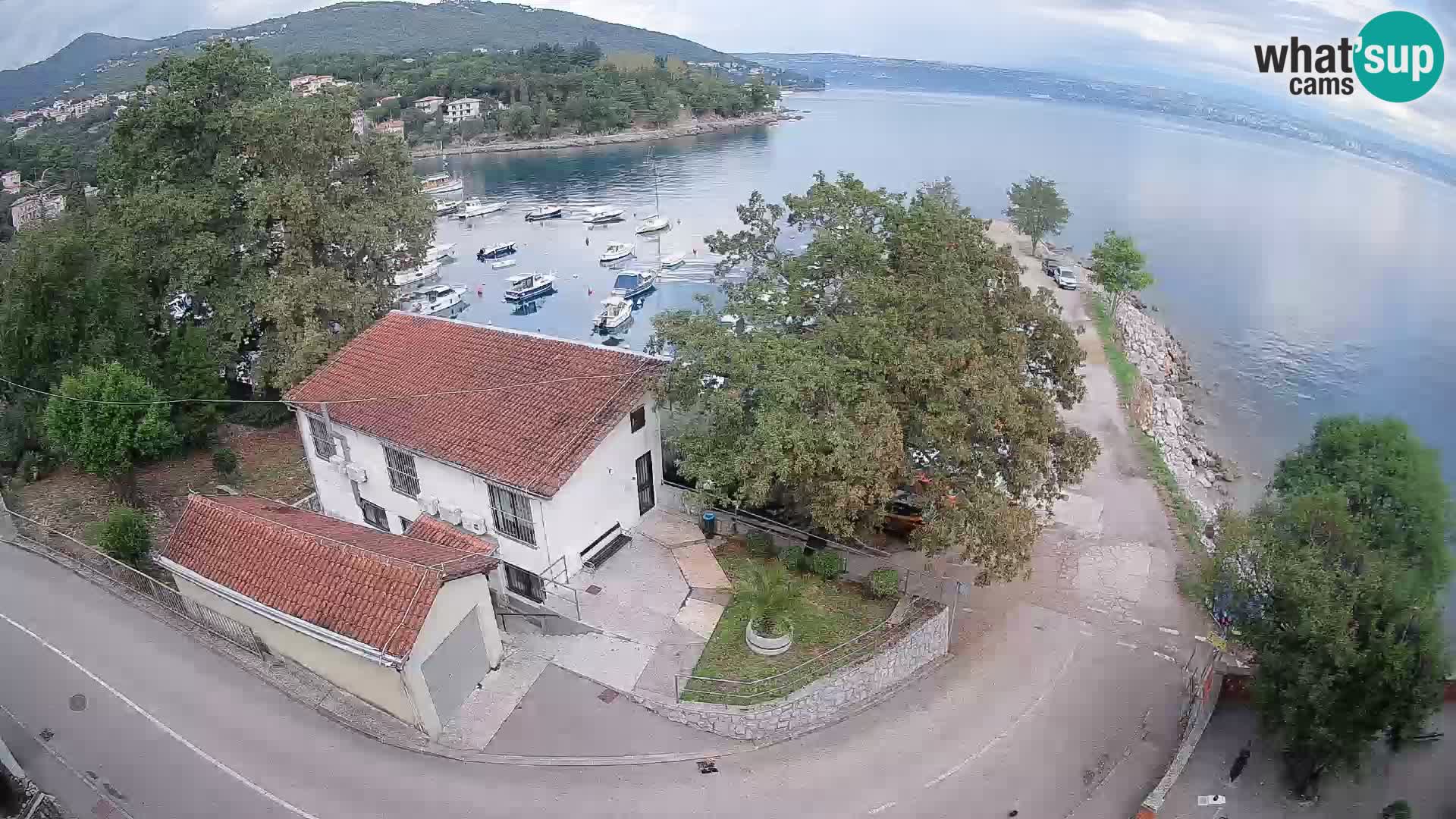 Webcam porto Ika – Vista LIVE sul porto e le luci di Opatija