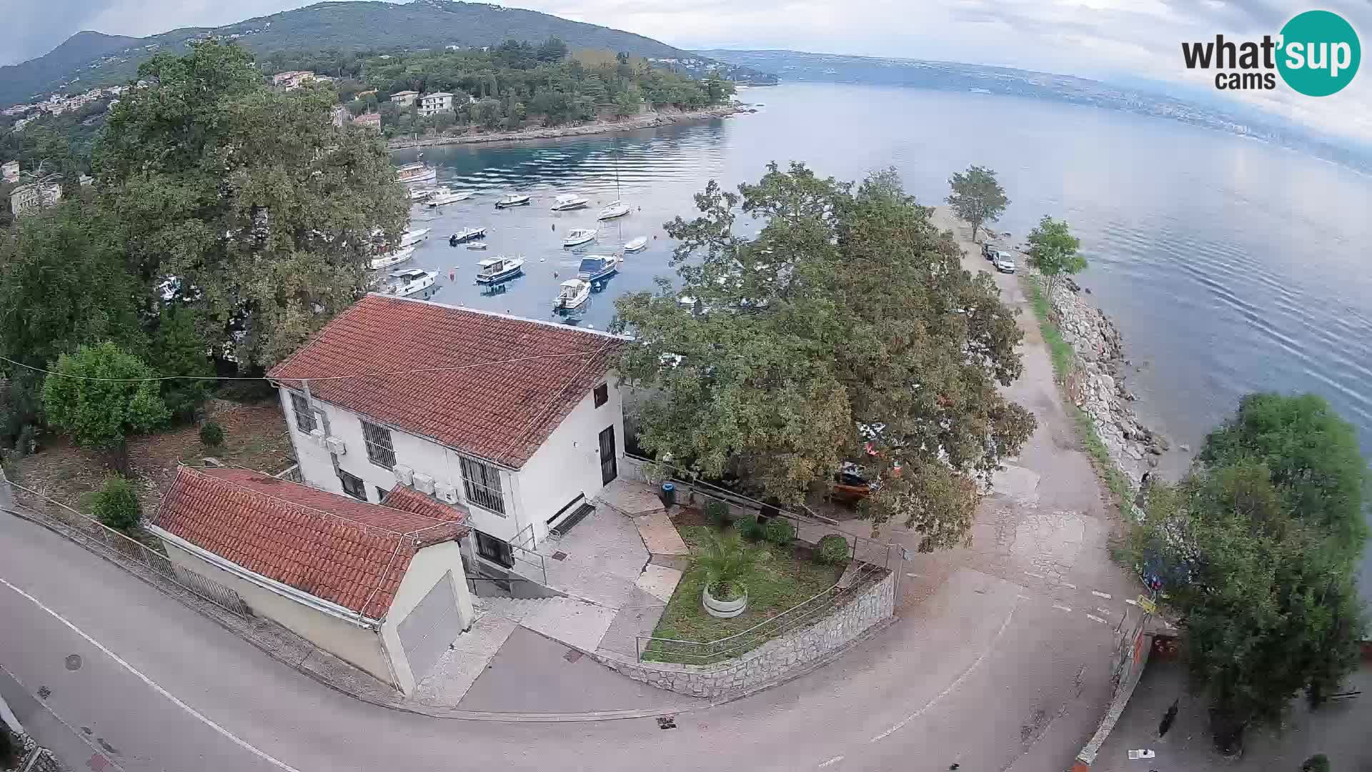 Web kamera luka Ika – Pogled uživo na luku i svjetla Opatije