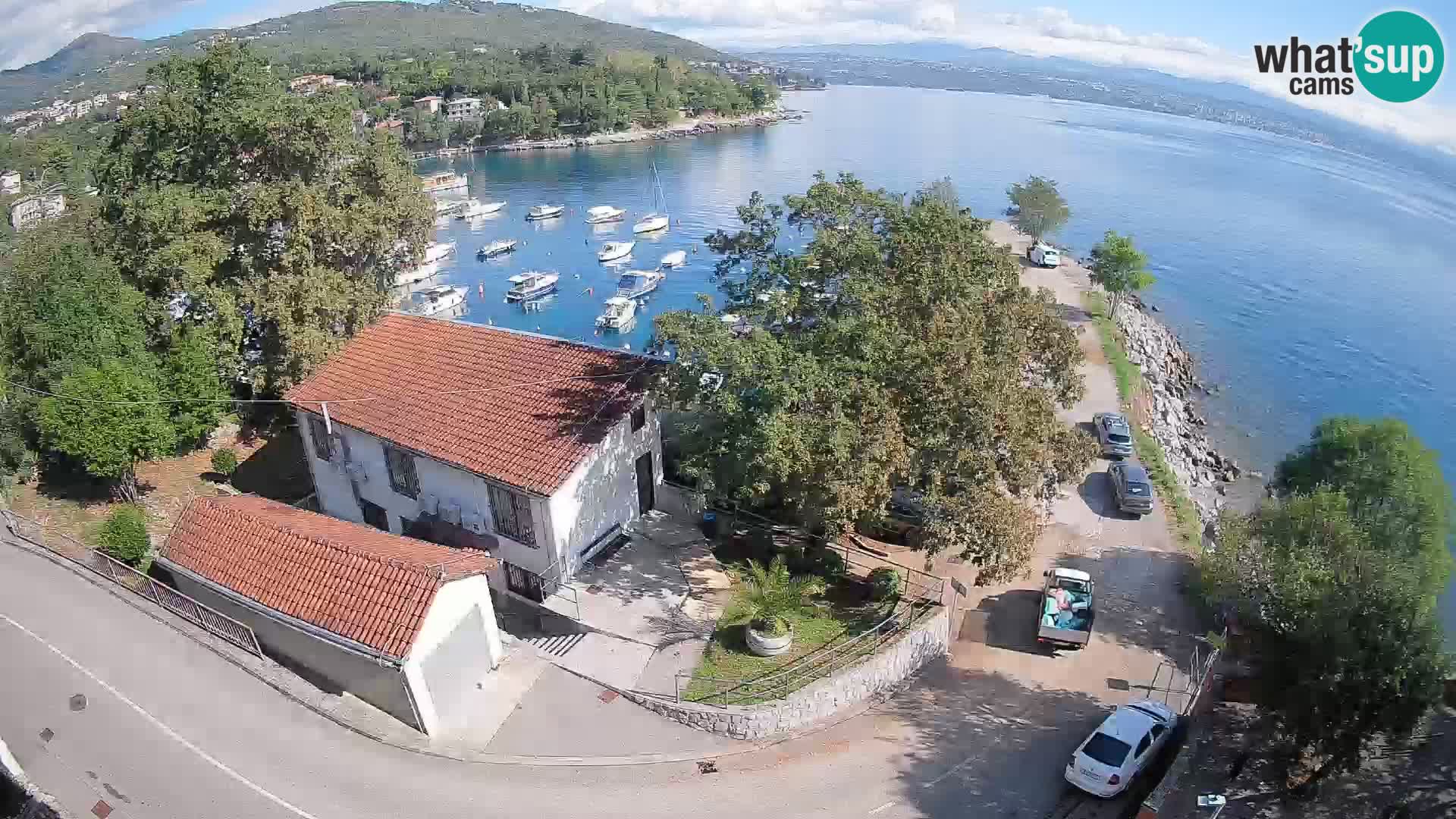 Webcam porto Ika – Vista LIVE sul porto e le luci di Opatija