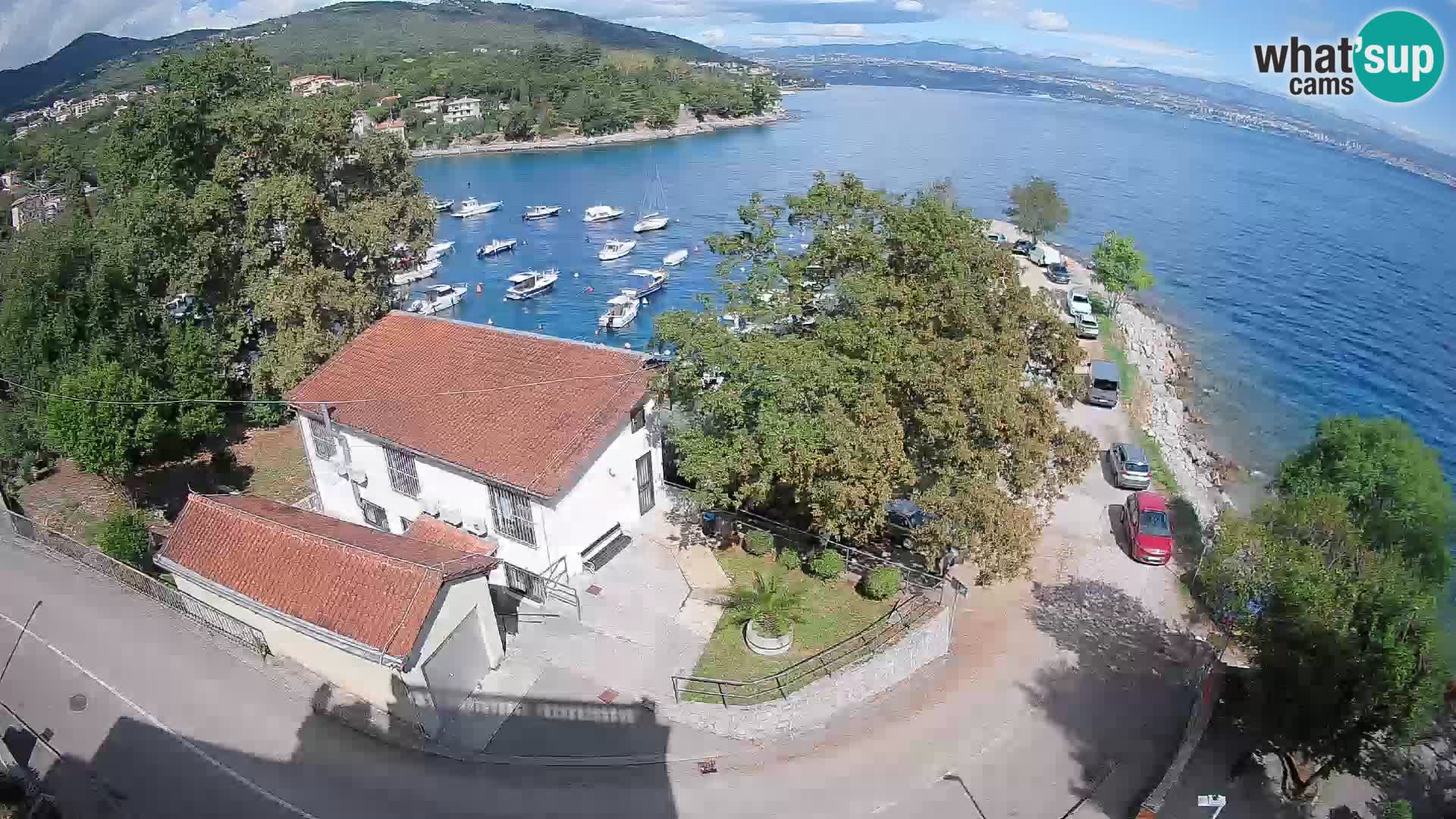 Webcam porto Ika – Vista LIVE sul porto e le luci di Opatija