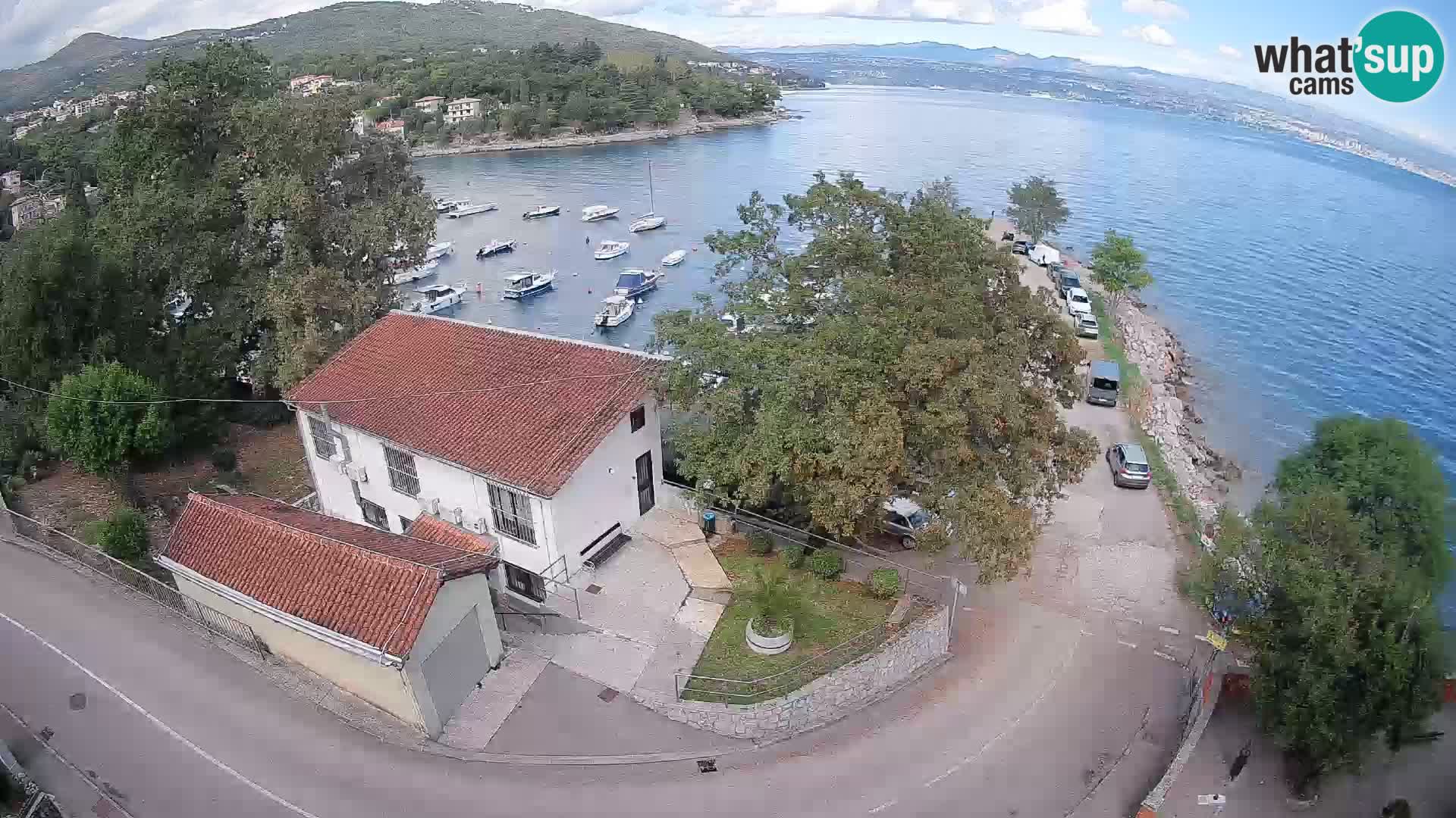 Webcam puerto de Ika – Vista en directo y luces de Opatija