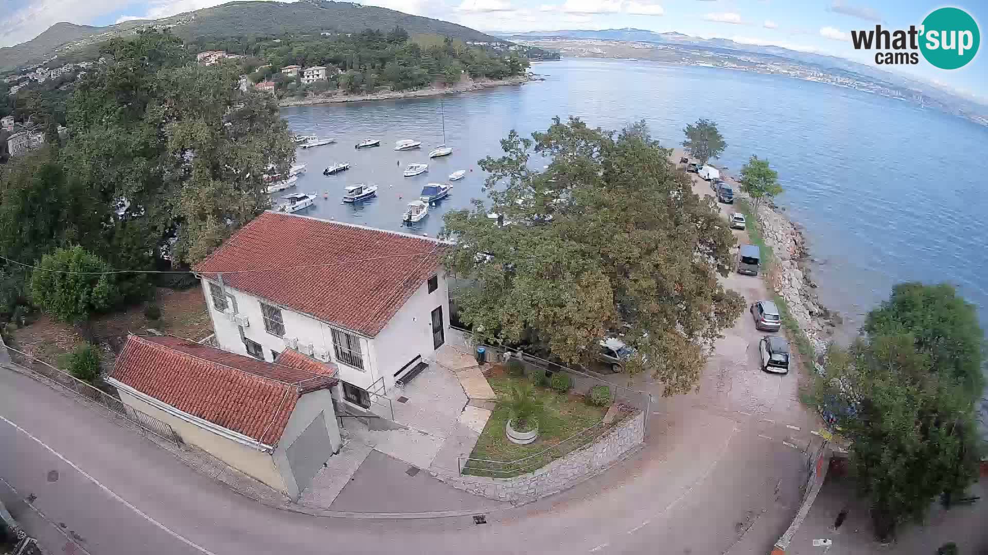 Webcam puerto de Ika – Vista en directo y luces de Opatija