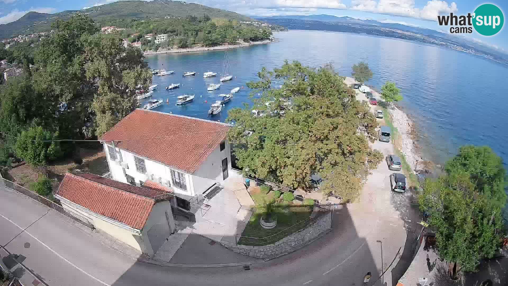 Webcam puerto de Ika – Vista en directo y luces de Opatija