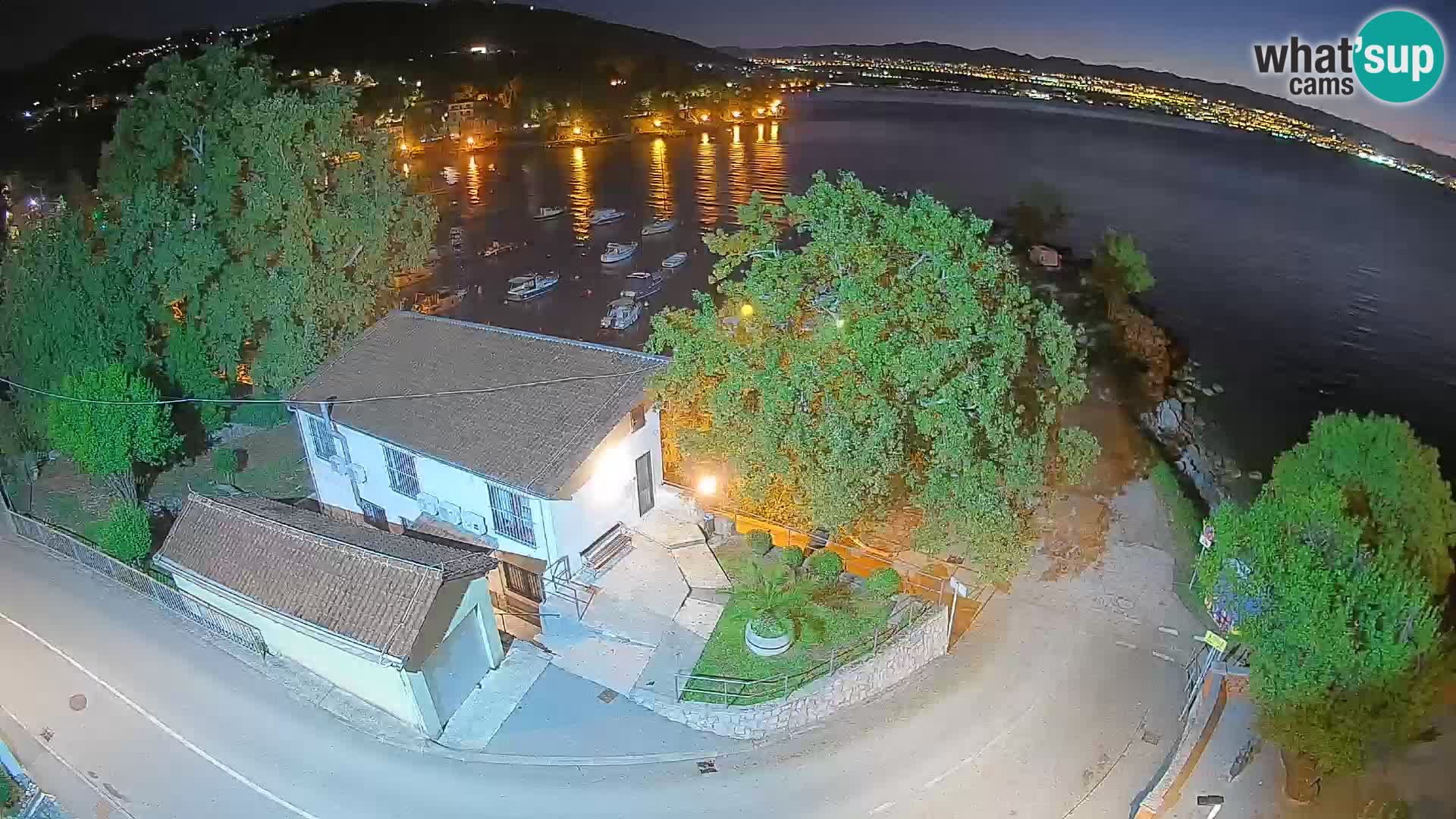 Webcam porto Ika – Vista LIVE sul porto e le luci di Opatija