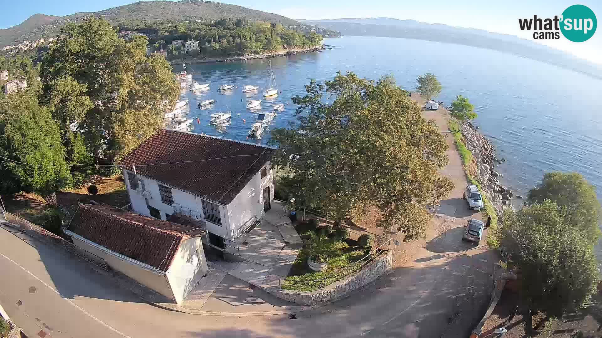 Webcam porto Ika – Vista LIVE sul porto e le luci di Opatija