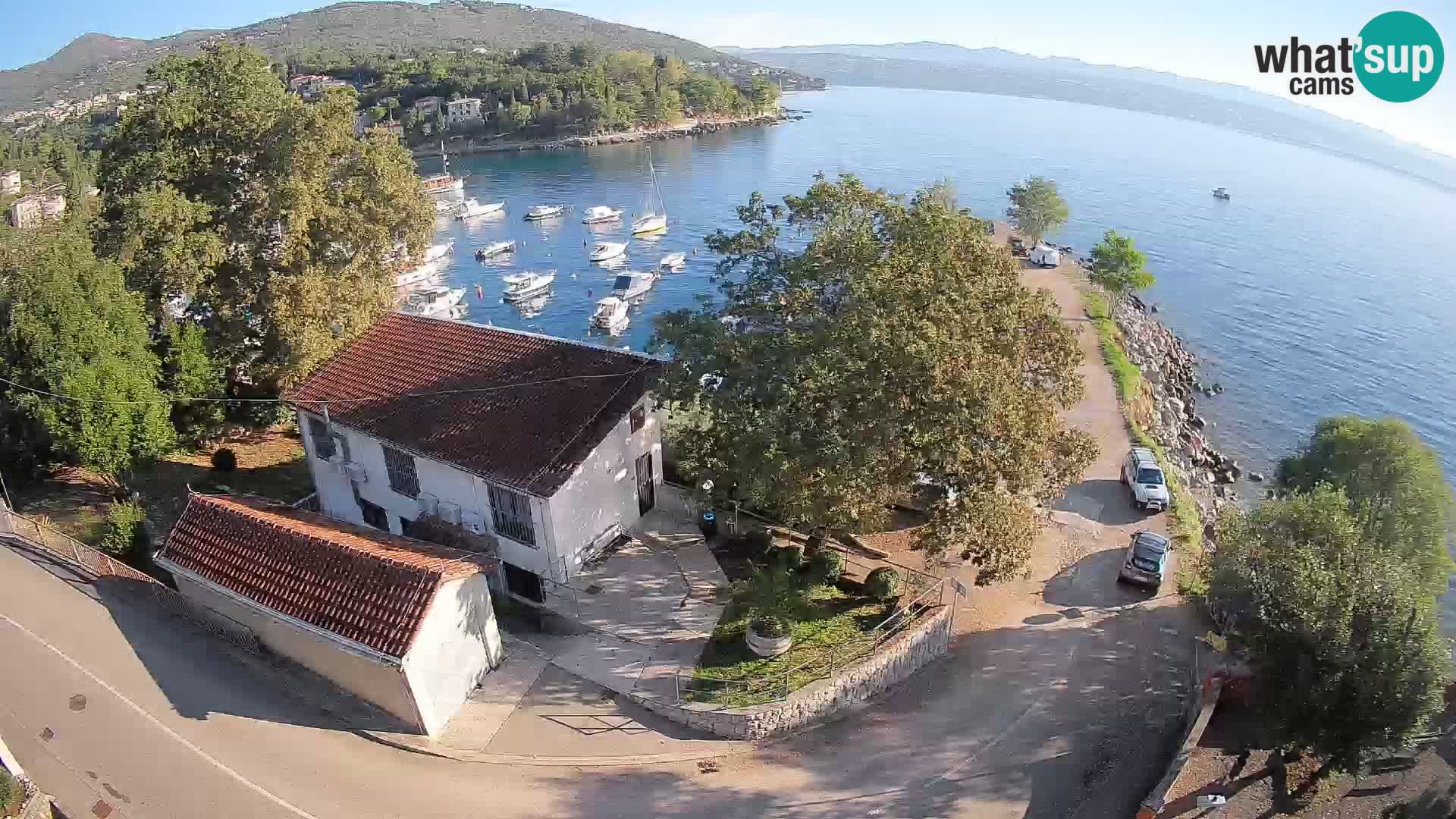 Webcam porto Ika – Vista LIVE sul porto e le luci di Opatija