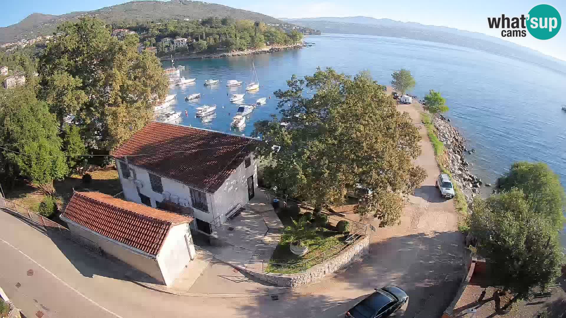 Webcam puerto de Ika – Vista en directo y luces de Opatija