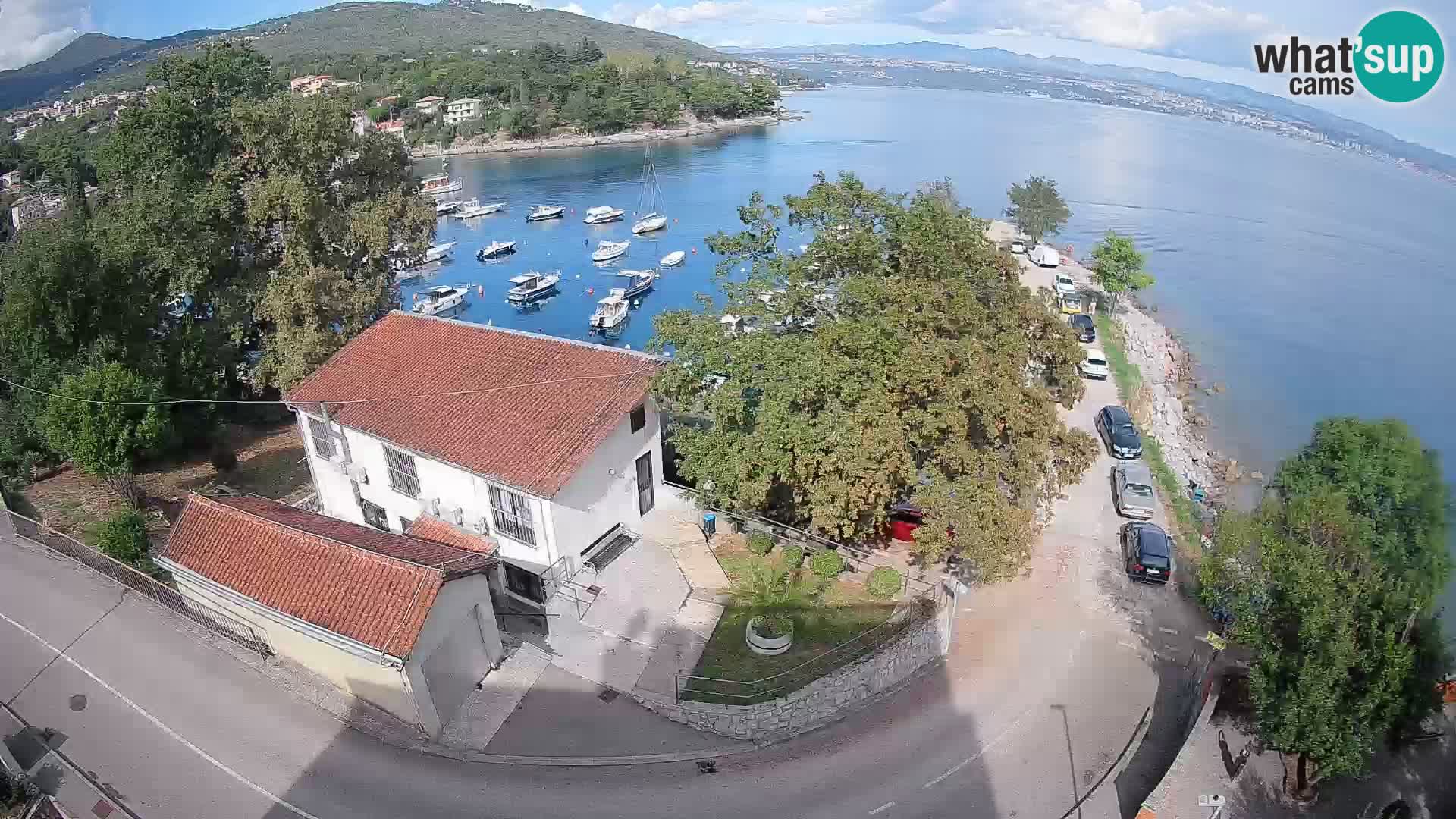 Webcam porto Ika – Vista LIVE sul porto e le luci di Opatija