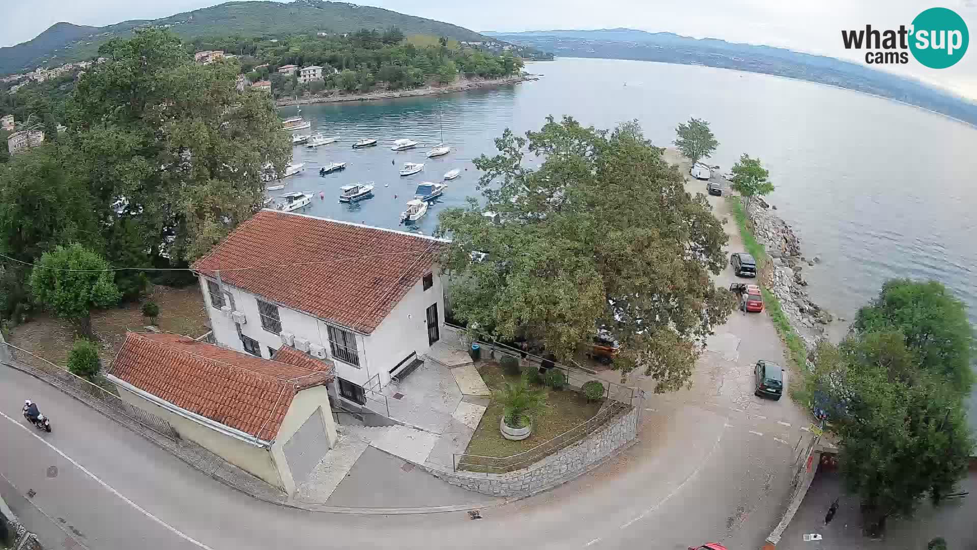 Webcam puerto de Ika – Vista en directo y luces de Opatija