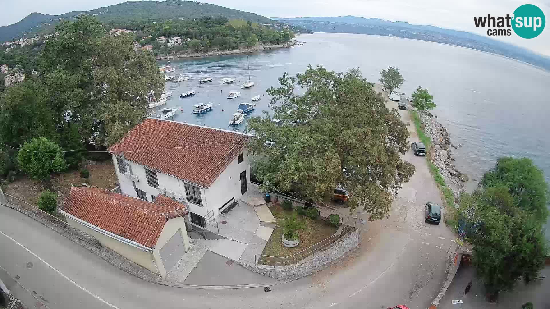 Webcam puerto de Ika – Vista en directo y luces de Opatija