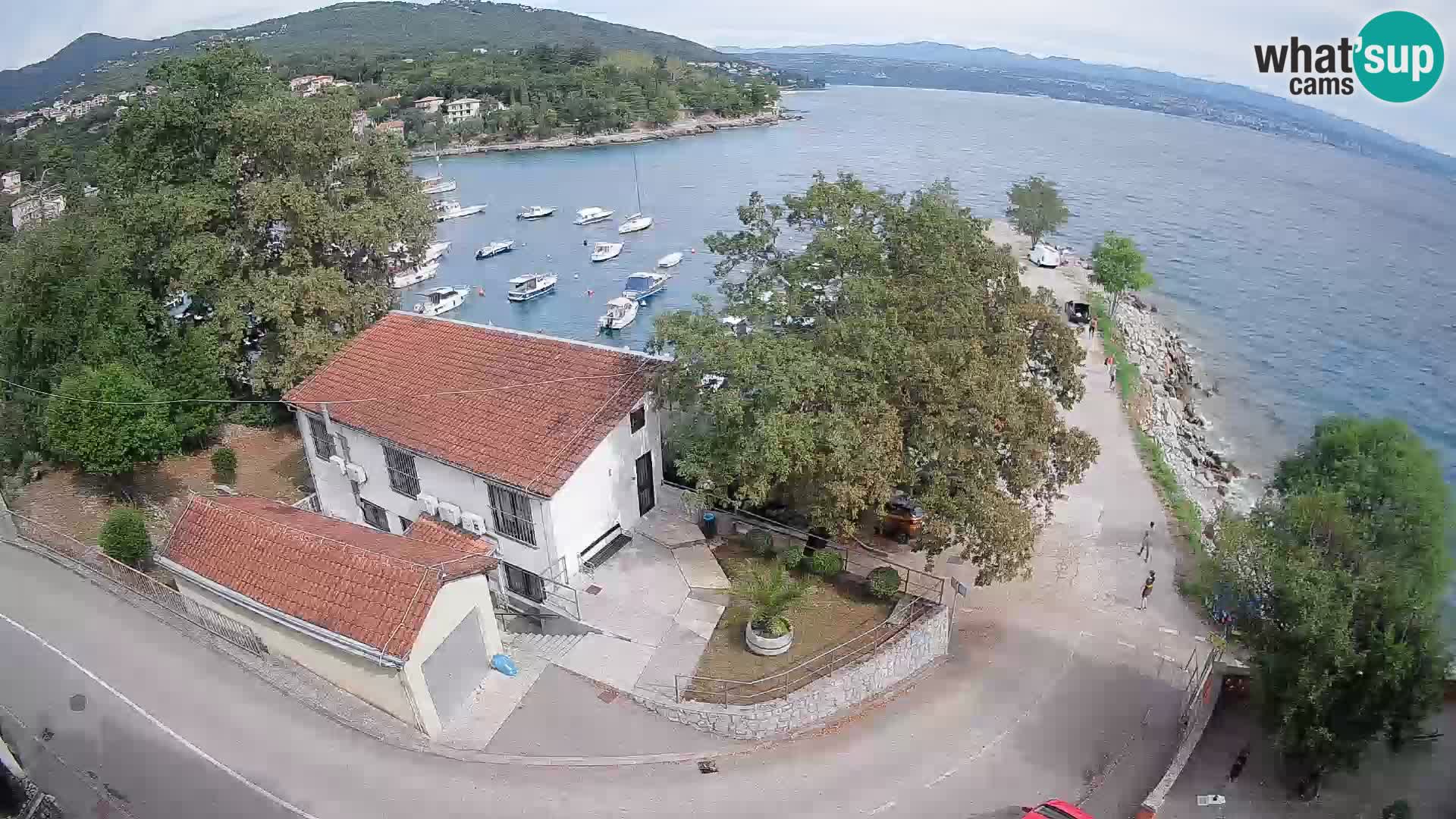Webcam port d’Ika – Vue en direct et lumières d’Opatija