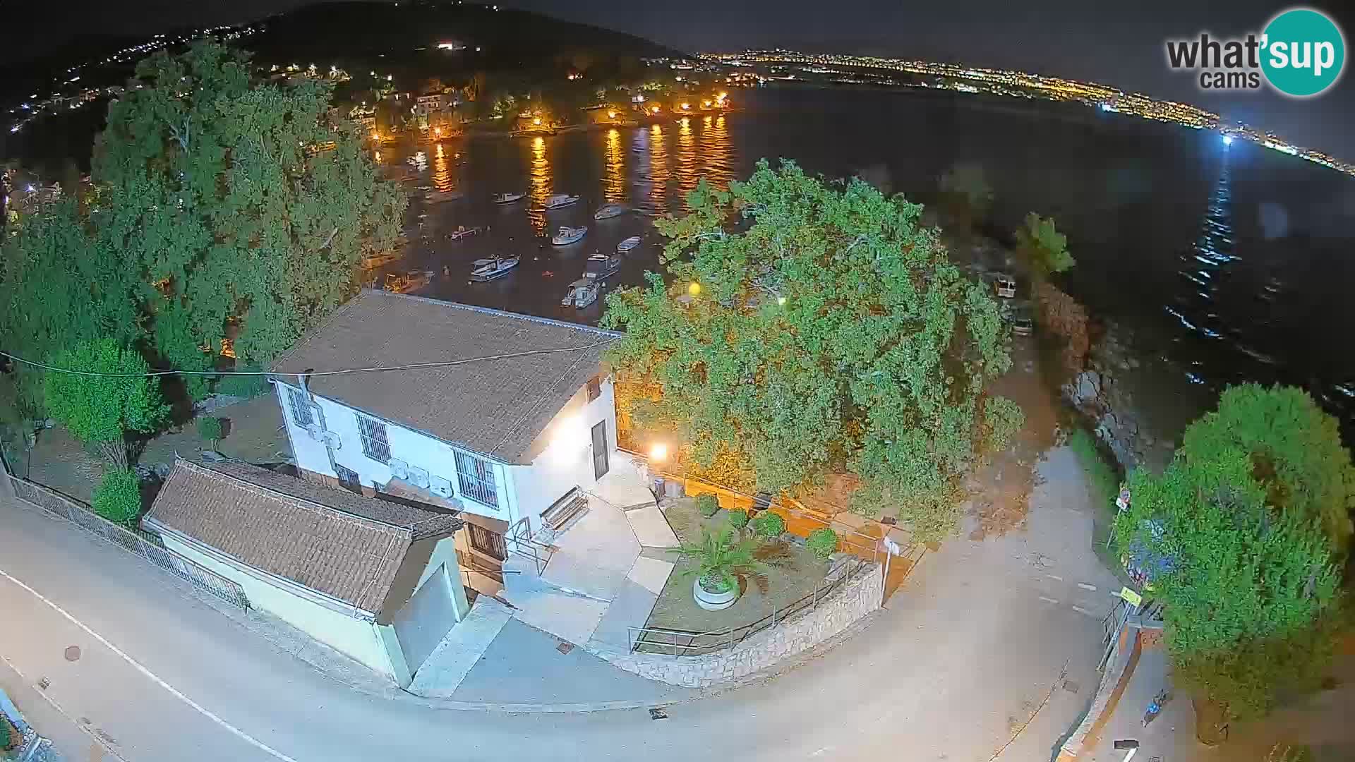 Webcam porto Ika – Vista LIVE sul porto e le luci di Opatija