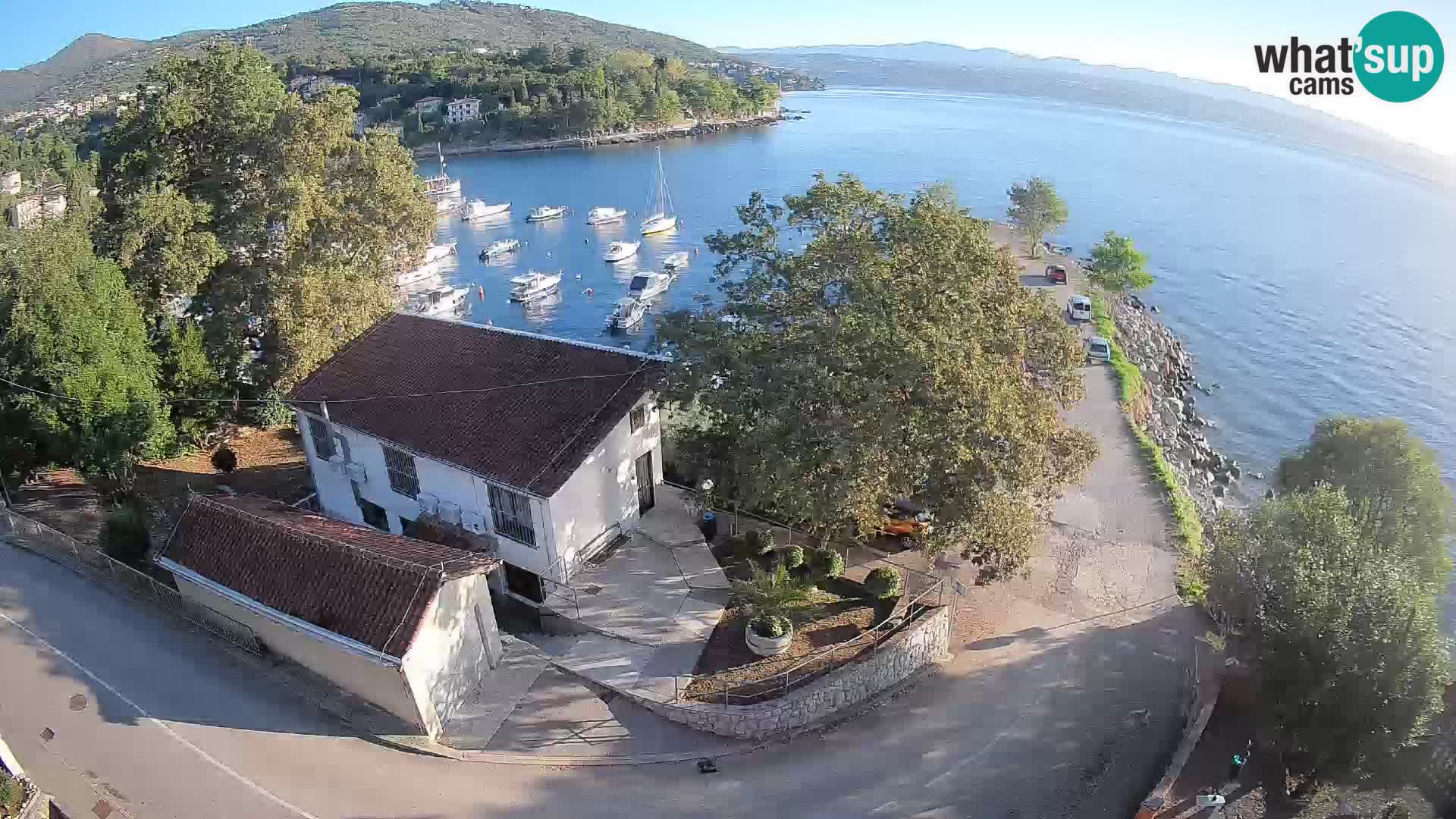 Webcam porto Ika – Vista LIVE sul porto e le luci di Opatija
