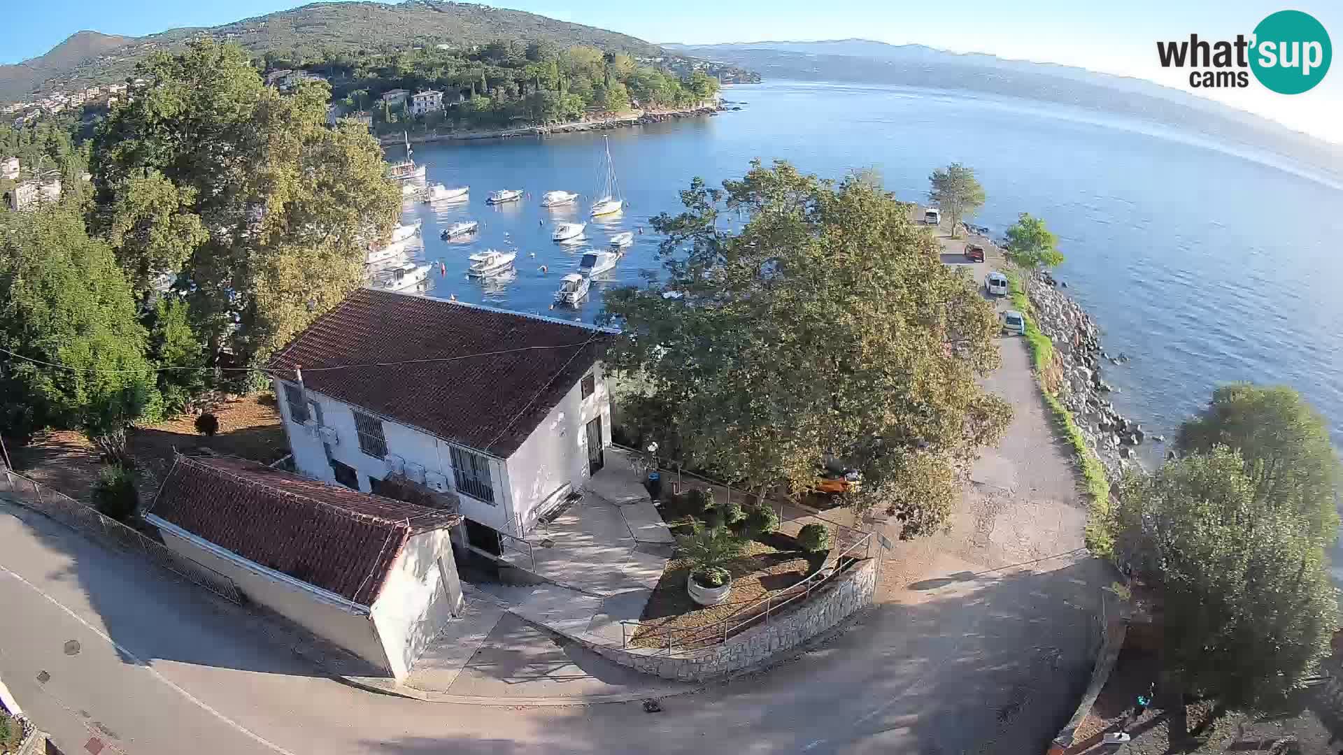 Webcam porto Ika – Vista LIVE sul porto e le luci di Opatija