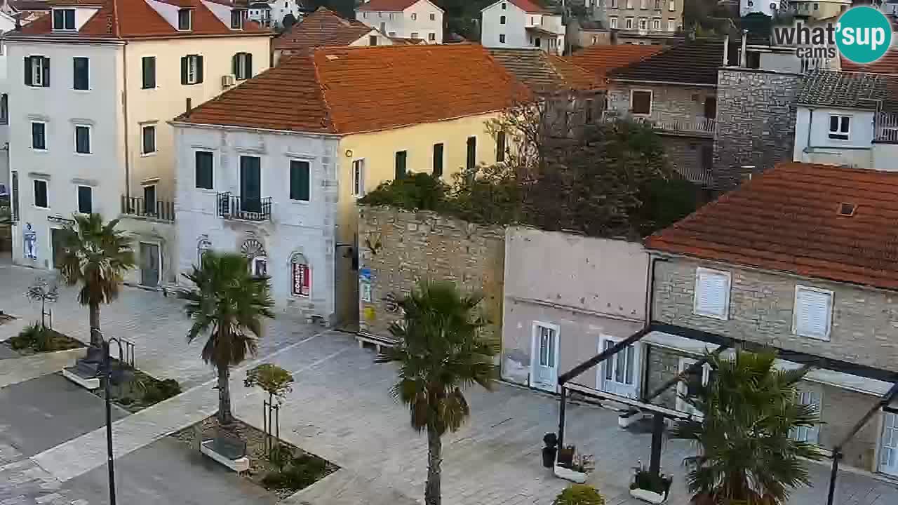 Webcam Jelsa Live motorisée – île de Hvar – Dalmatie – Croatie