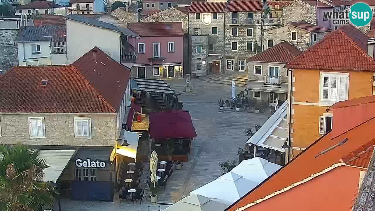Webcam Jelsa Live motorisée – île de Hvar – Dalmatie – Croatie