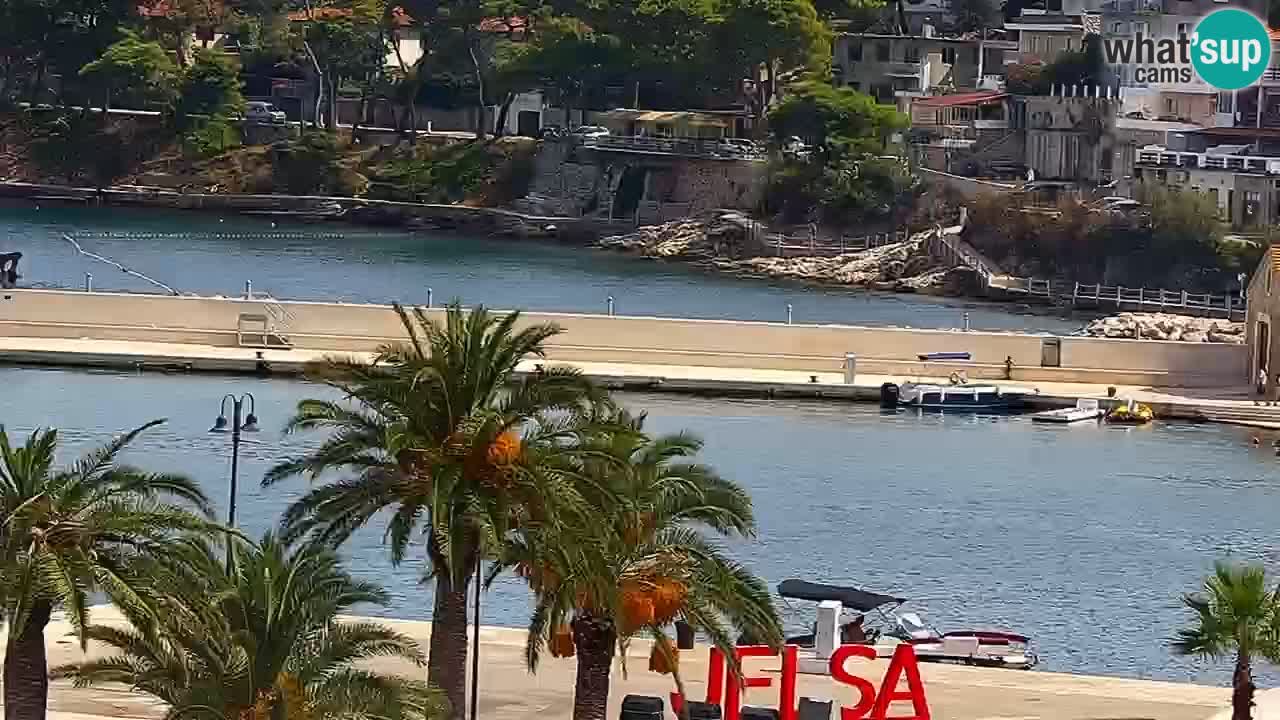 Webcam Jelsa Live motorisée – île de Hvar – Dalmatie – Croatie