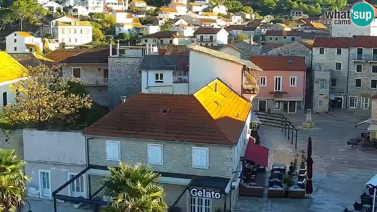 Webcam Jelsa Live motorisée – île de Hvar – Dalmatie – Croatie