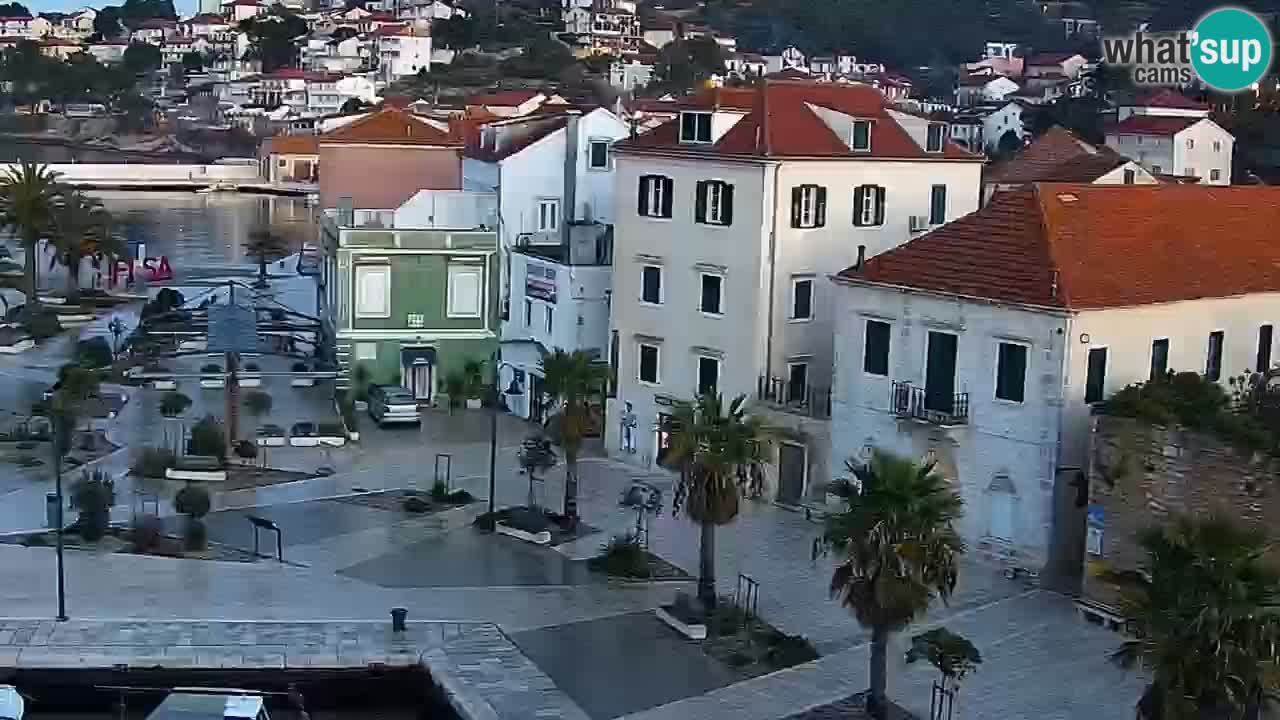 Jelsa vrtljiva spletna kamera otok Hvar – Dalmacija – Hrvaška