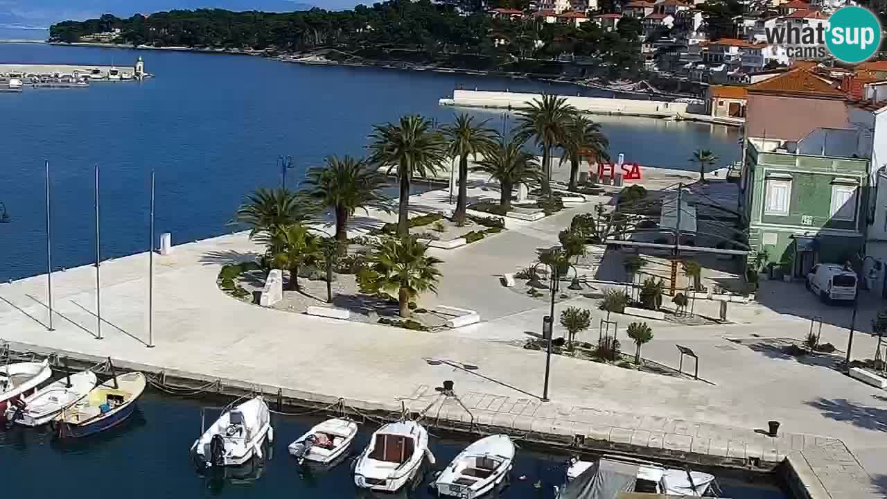 Jelsa vrtljiva spletna kamera otok Hvar – Dalmacija – Hrvaška