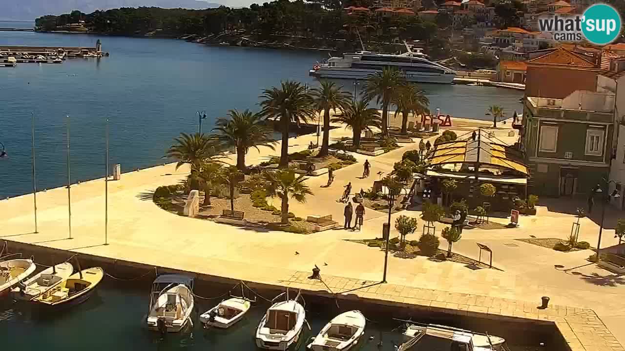 Webcam Jelsa Live motorisée – île de Hvar – Dalmatie – Croatie