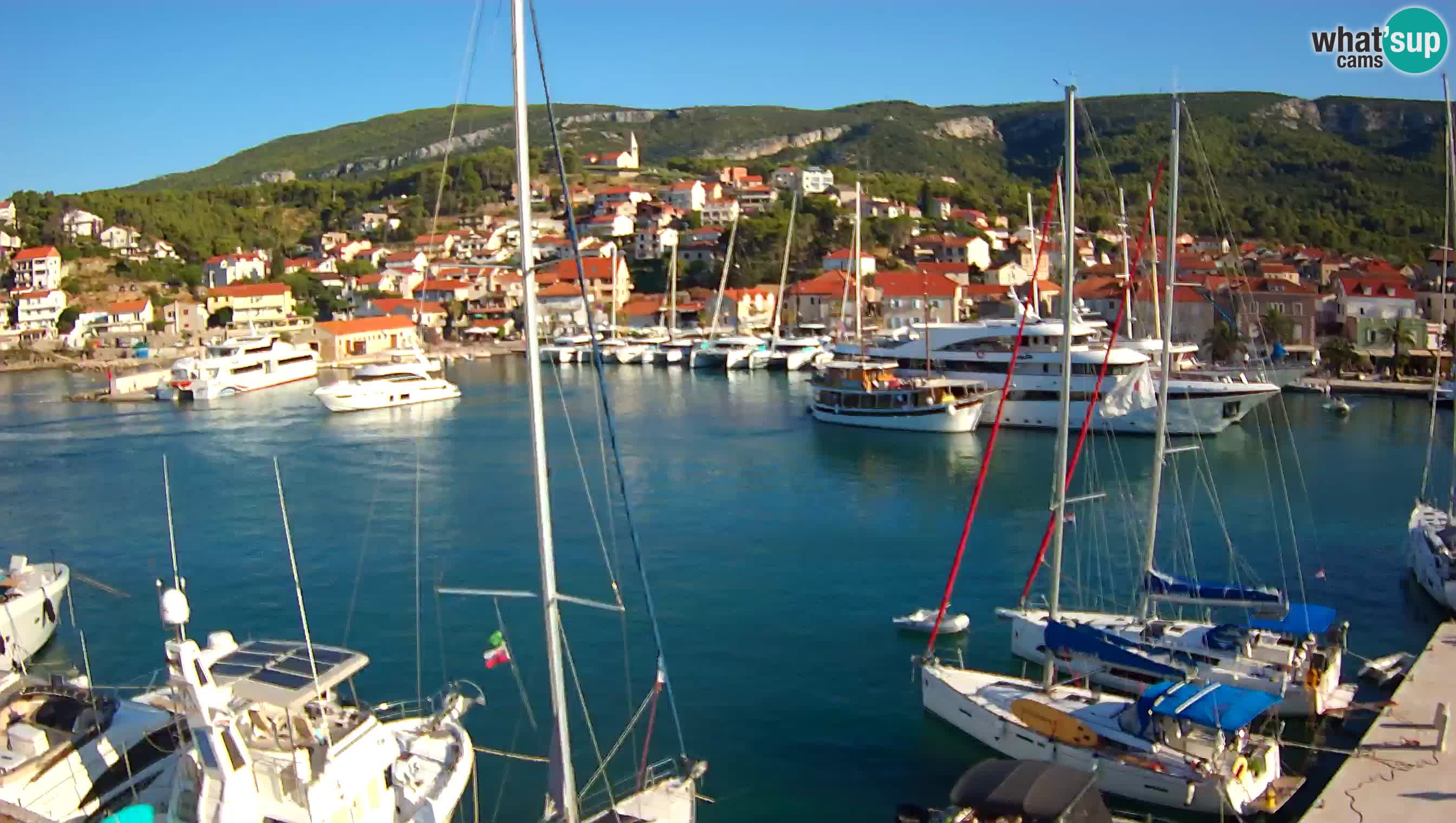 Live webcam Vrboska Island of Hvar Dalmatia Croatia
