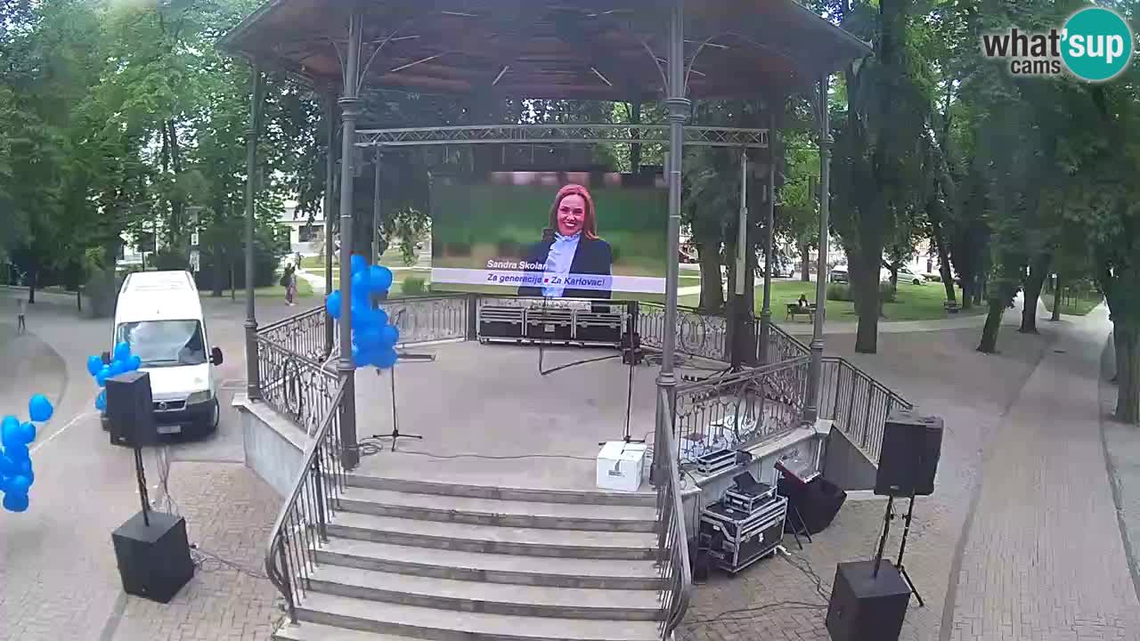 Karlovac live webcam – music pavilion