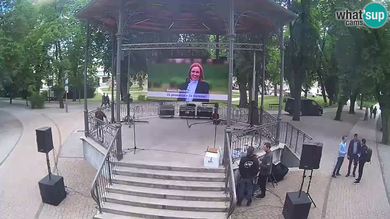Karlovac live webcam – music pavilion