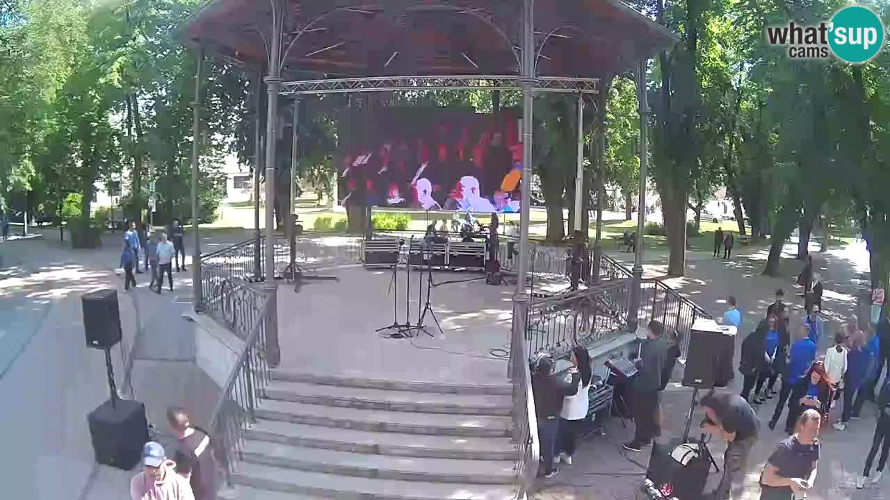 Karlovac live webcam – music pavilion