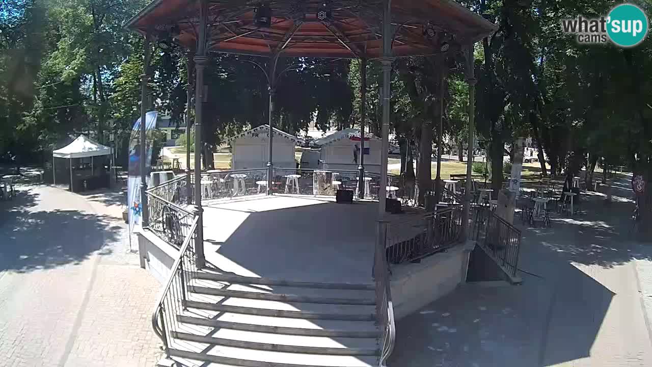 Karlovac live webcam – music pavilion