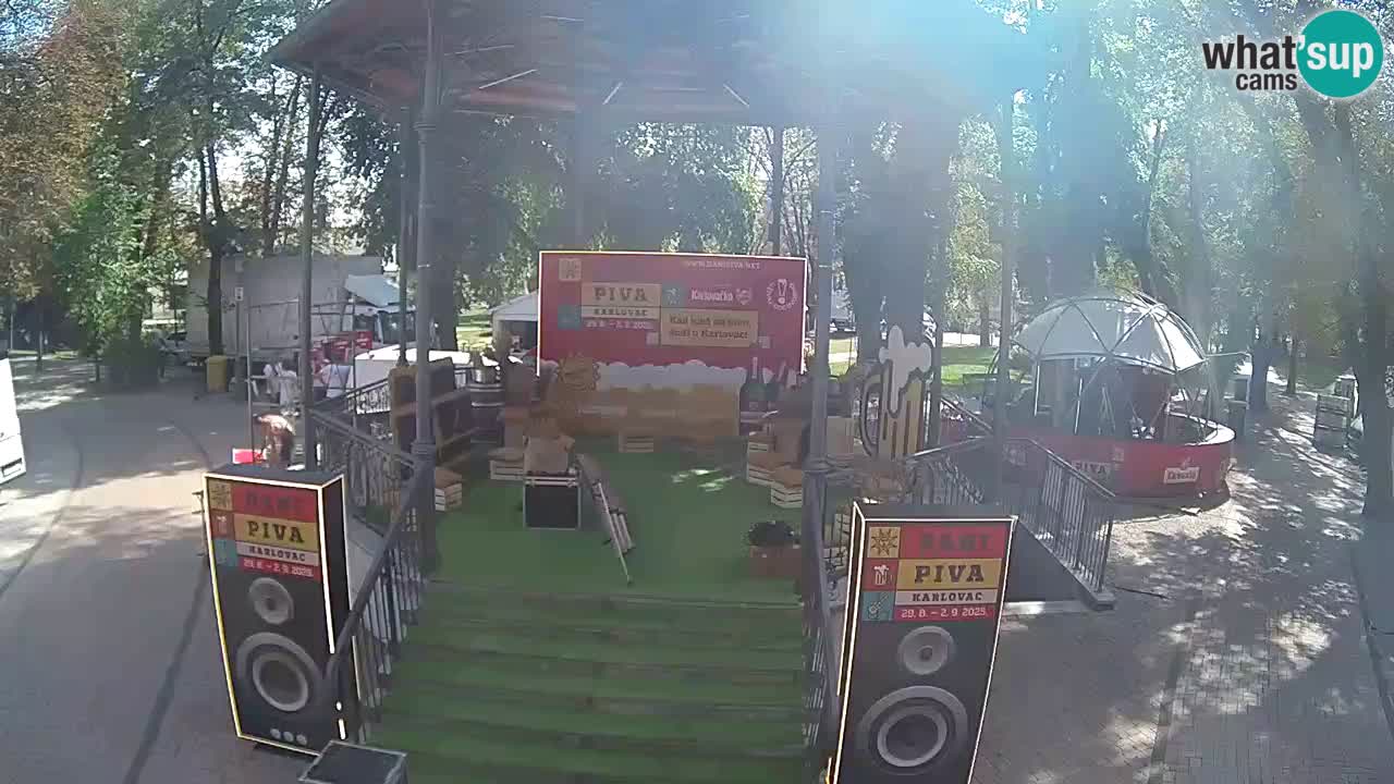 Karlovac live webcam – music pavilion