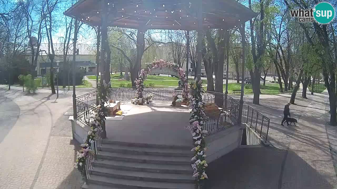 Karlovac live webcam – music pavilion