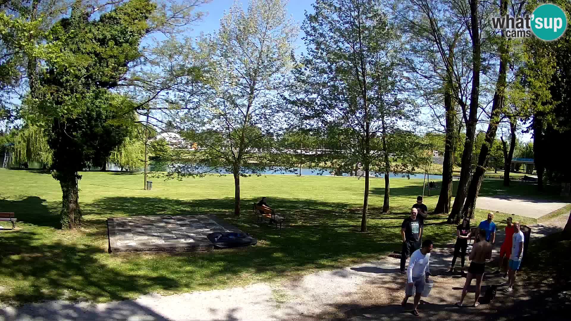 V ŽIVO Spletna kamera Karlovac – mestno kopališče Foginovo – Korana – Hrvaška