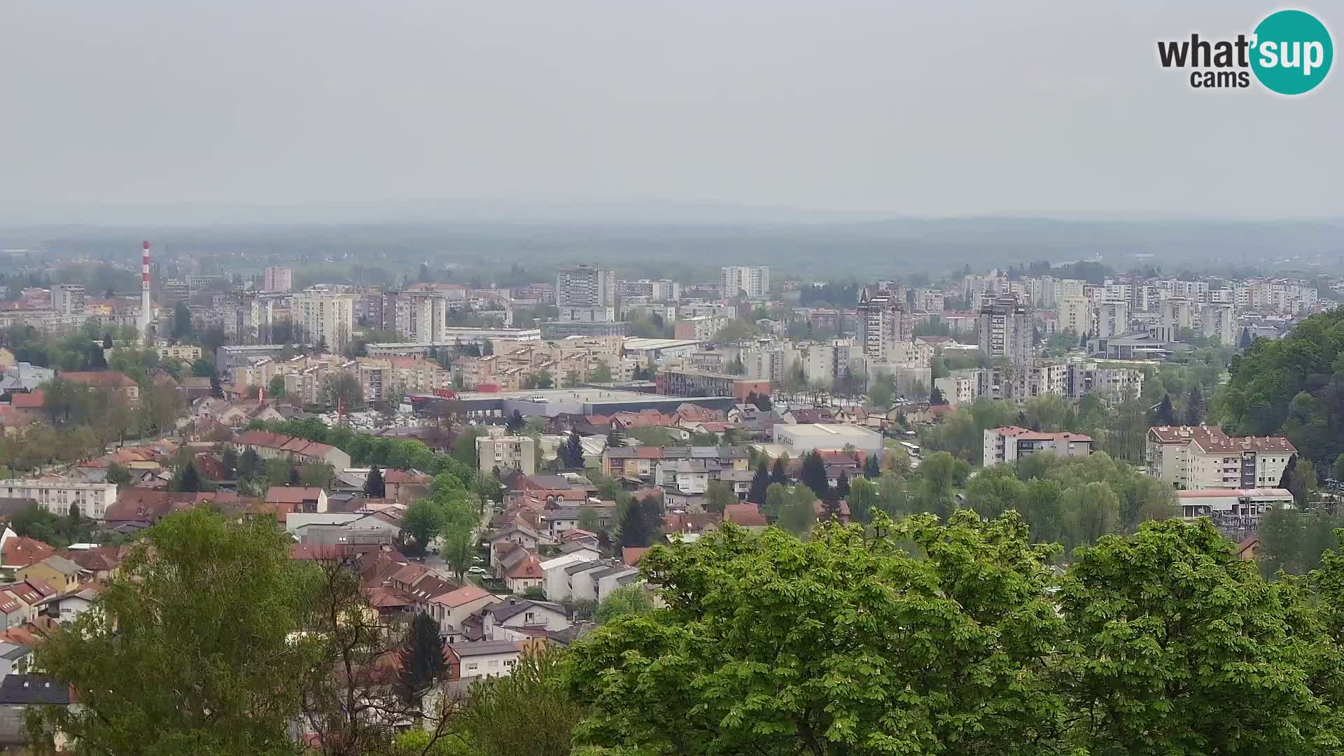 Spletna kamera Karlovac Dubovac grad – Pogled v živo na zgodovinsko znamenitost Karlovca