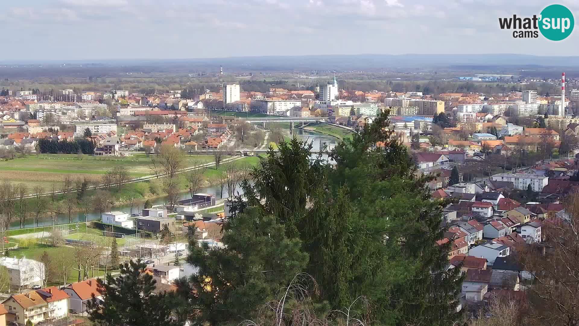 Spletna kamera Karlovac Dubovac grad – Pogled v živo na zgodovinsko znamenitost Karlovca