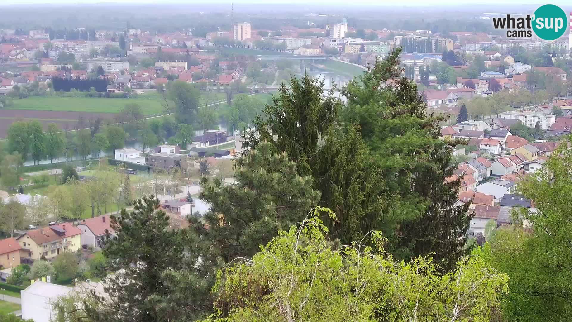 Spletna kamera Karlovac Dubovac grad – Pogled v živo na zgodovinsko znamenitost Karlovca