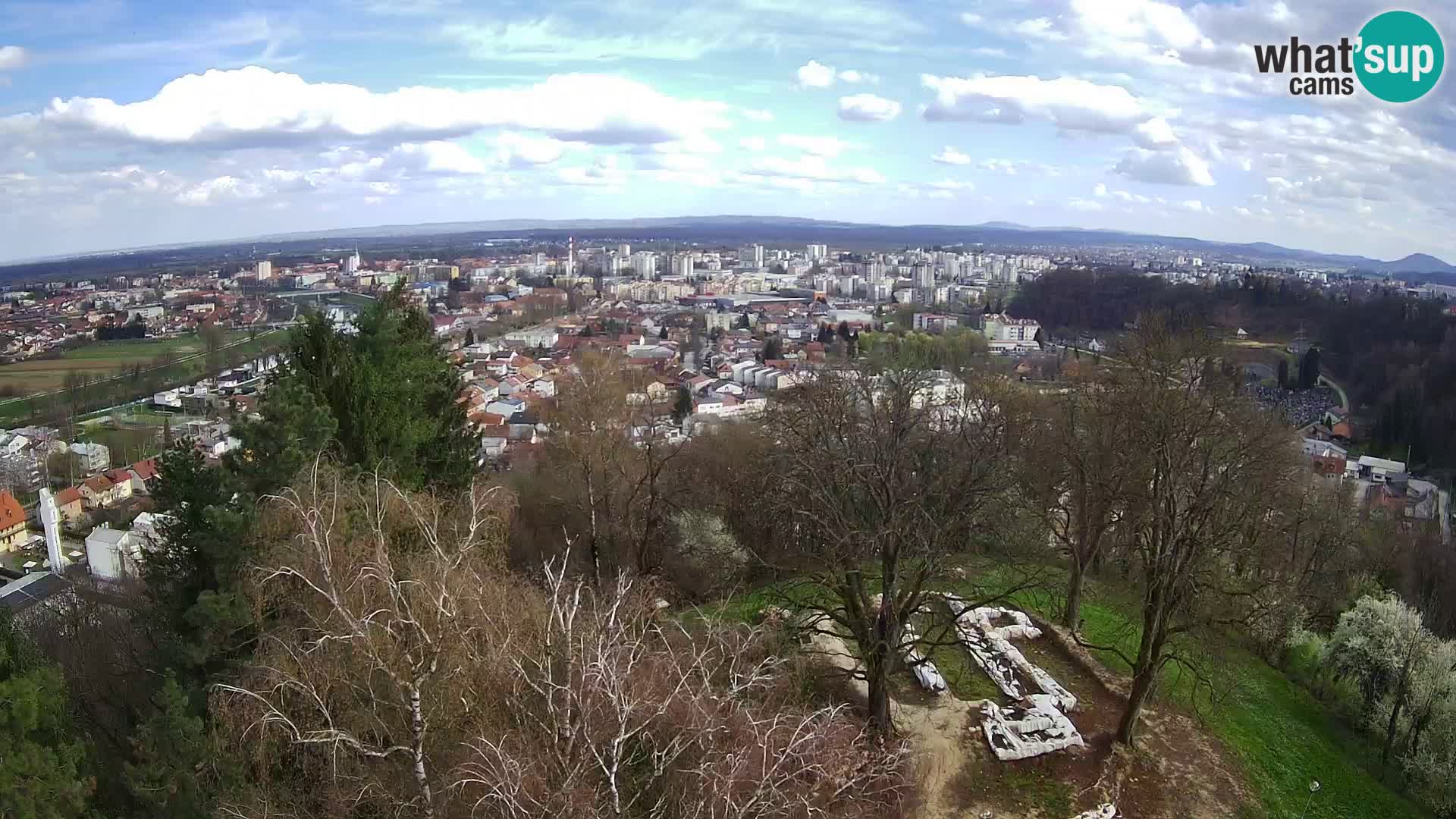 Spletna kamera Karlovac Dubovac grad – Pogled v živo na zgodovinsko znamenitost Karlovca
