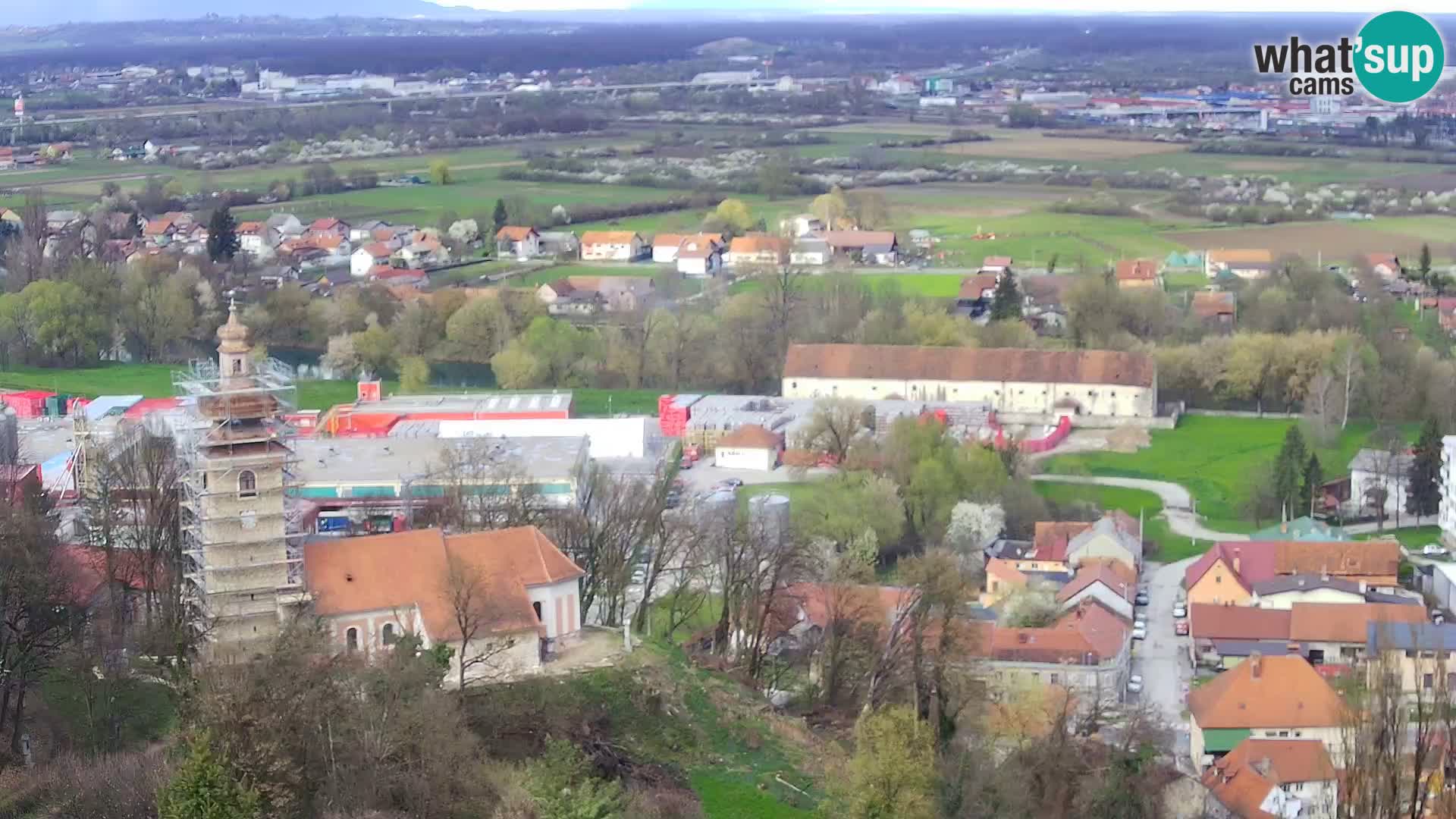 Spletna kamera Karlovac Dubovac grad – Pogled v živo na zgodovinsko znamenitost Karlovca