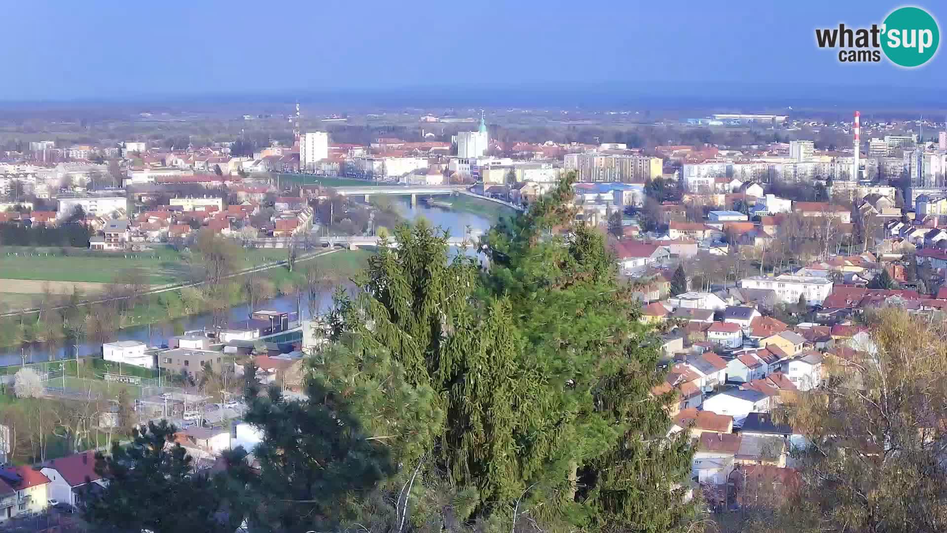 Spletna kamera Karlovac Dubovac grad – Pogled v živo na zgodovinsko znamenitost Karlovca