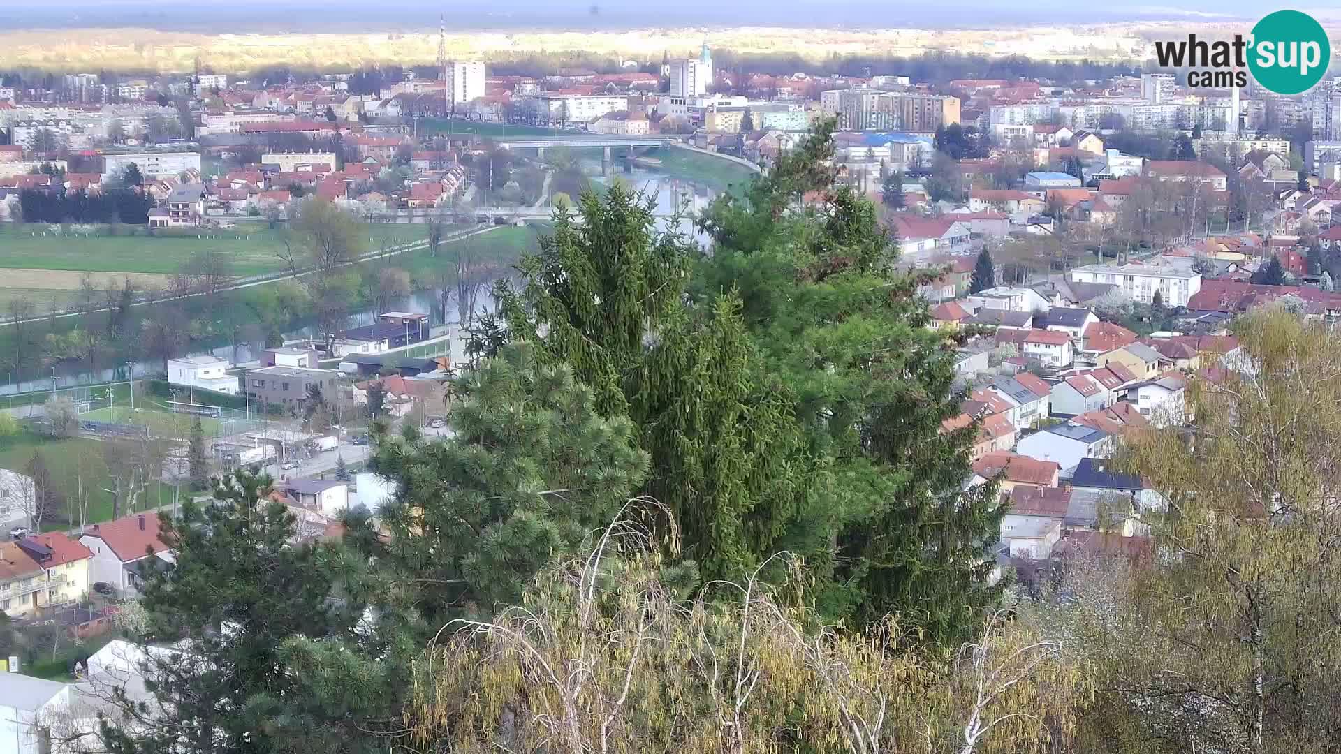 Spletna kamera Karlovac Dubovac grad – Pogled v živo na zgodovinsko znamenitost Karlovca