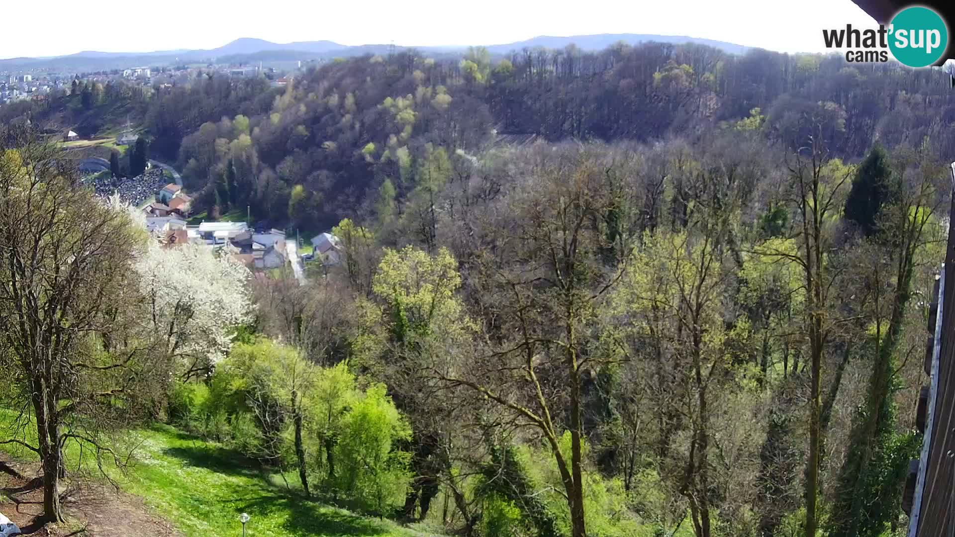 Spletna kamera Karlovac Dubovac grad – Pogled v živo na zgodovinsko znamenitost Karlovca
