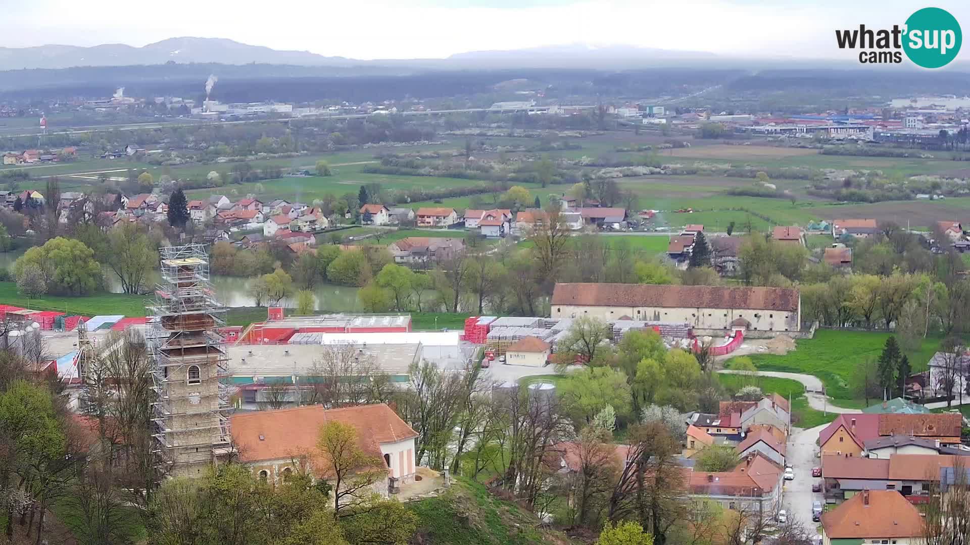 Spletna kamera Karlovac Dubovac grad – Pogled v živo na zgodovinsko znamenitost Karlovca