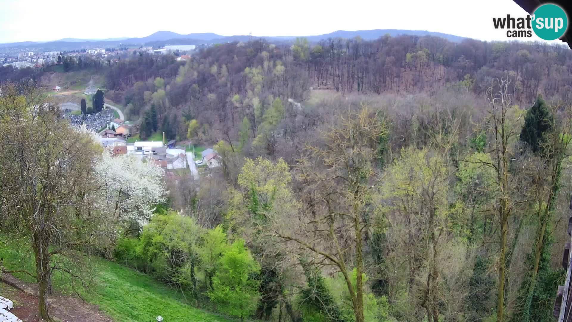 Spletna kamera Karlovac Dubovac grad – Pogled v živo na zgodovinsko znamenitost Karlovca
