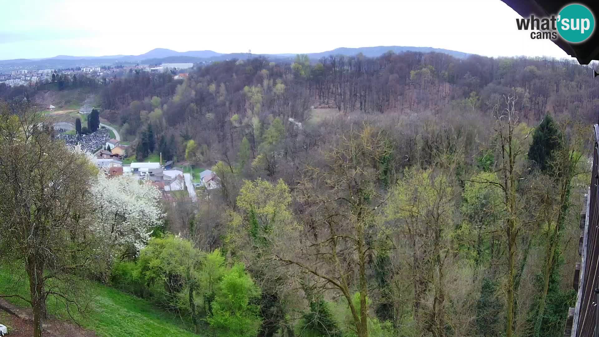 Spletna kamera Karlovac Dubovac grad – Pogled v živo na zgodovinsko znamenitost Karlovca