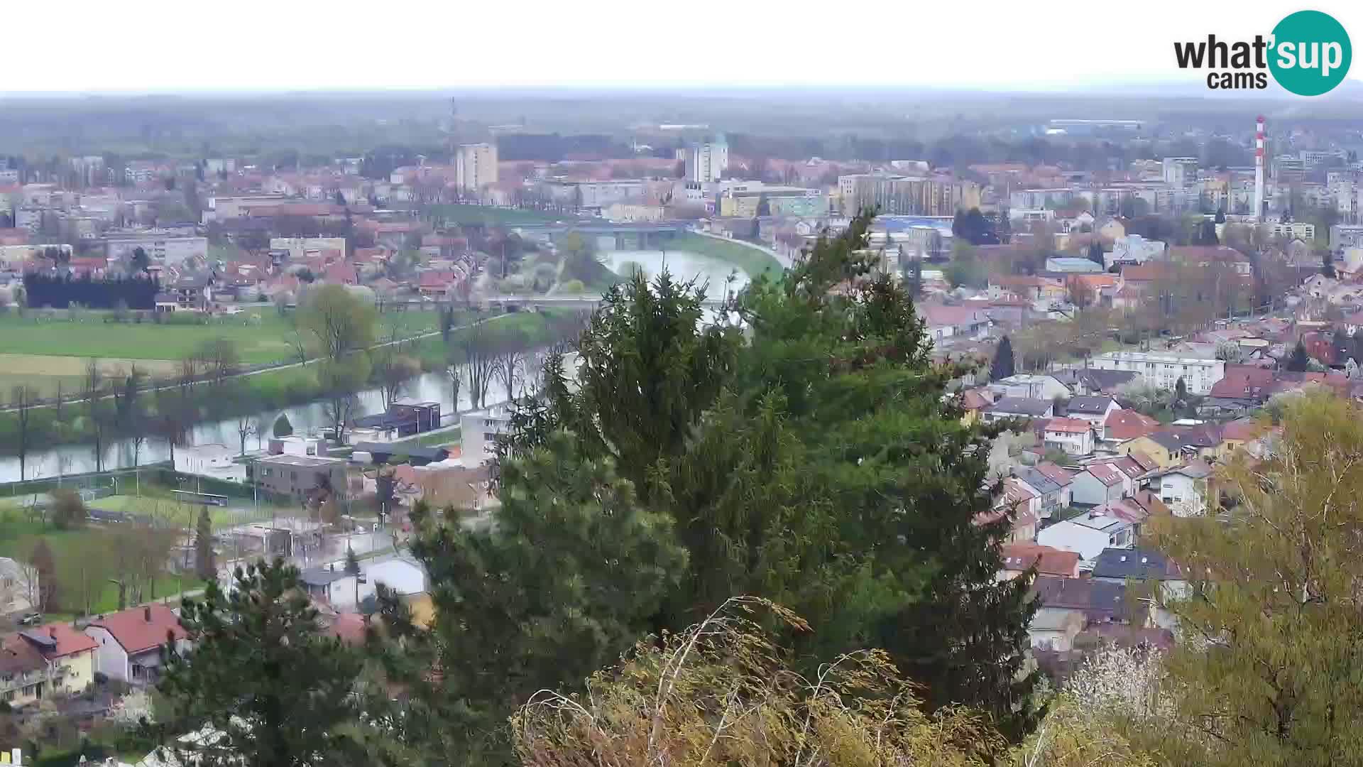 Spletna kamera Karlovac Dubovac grad – Pogled v živo na zgodovinsko znamenitost Karlovca