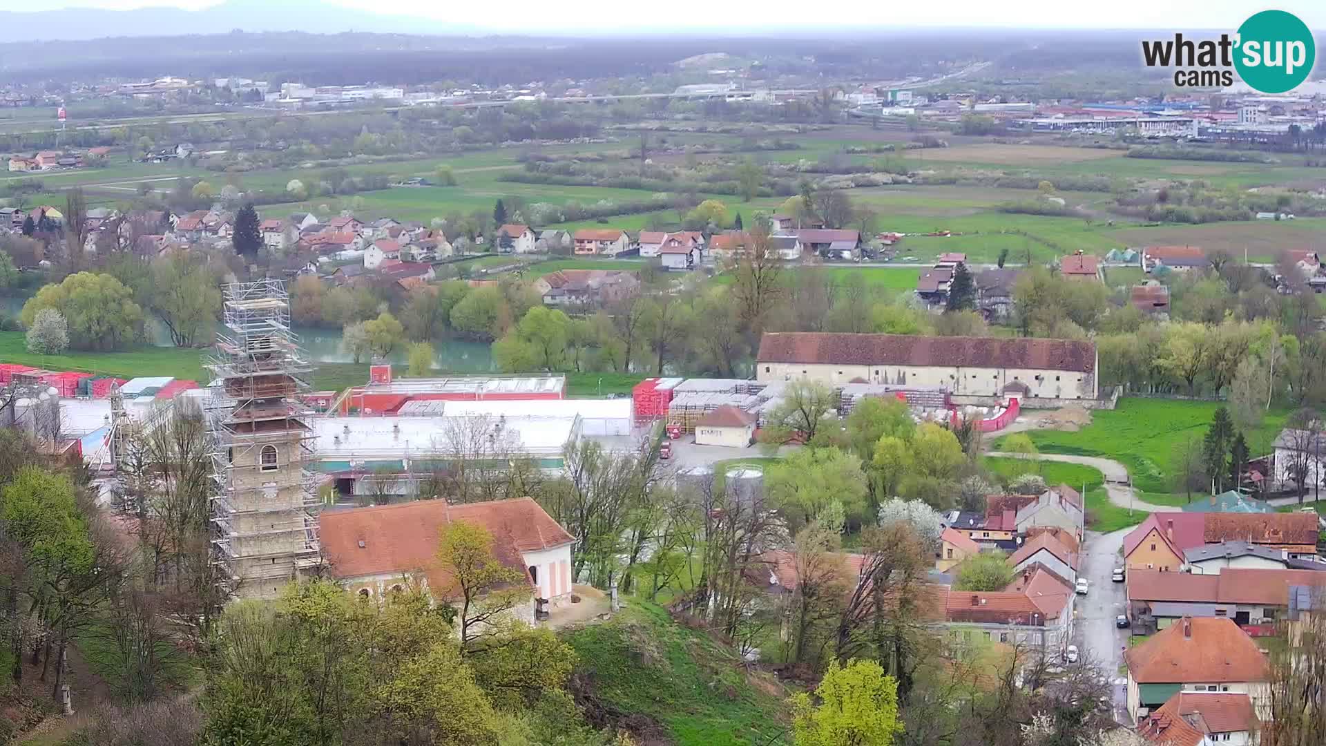 Spletna kamera Karlovac Dubovac grad – Pogled v živo na zgodovinsko znamenitost Karlovca