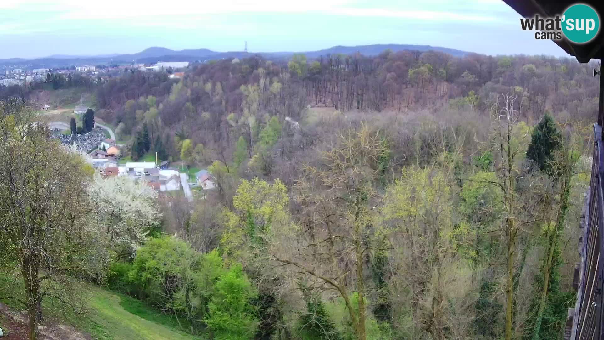 Spletna kamera Karlovac Dubovac grad – Pogled v živo na zgodovinsko znamenitost Karlovca